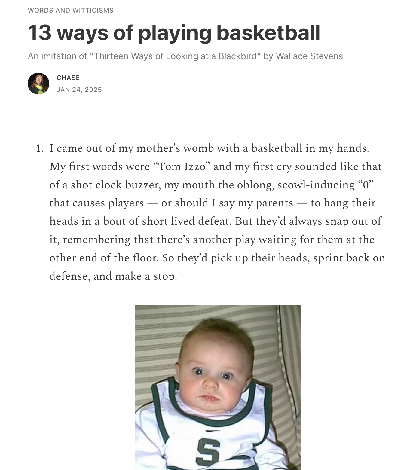 13 ways of basketball @ Stanford