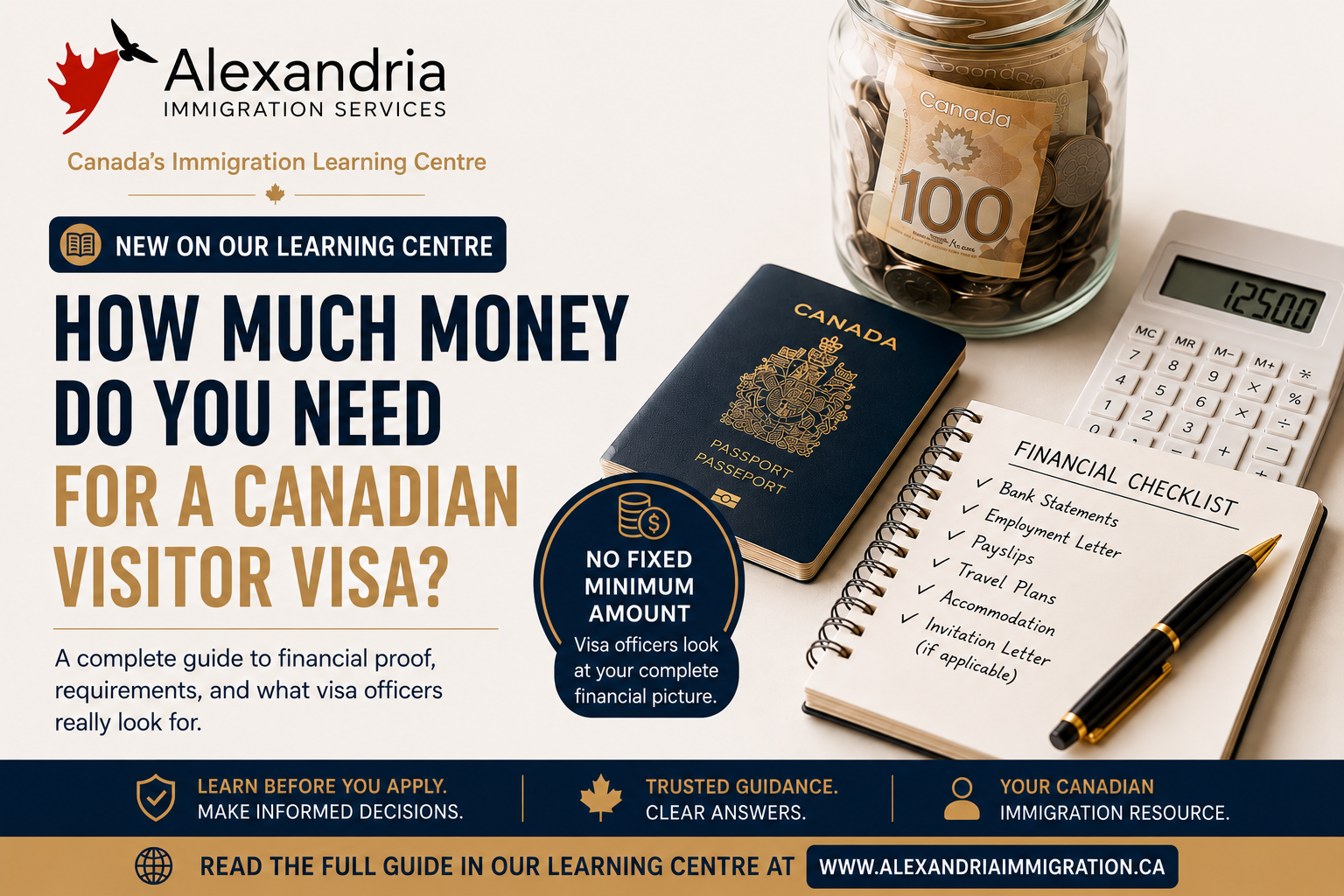 How Much Money Do You Need for a Canadian Visitor Visa?