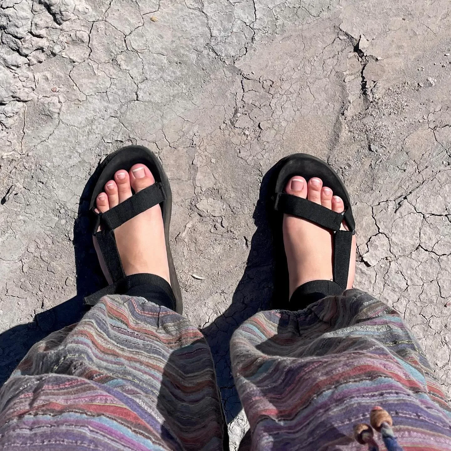 i melted these sandals in a fire while they were still on my feet