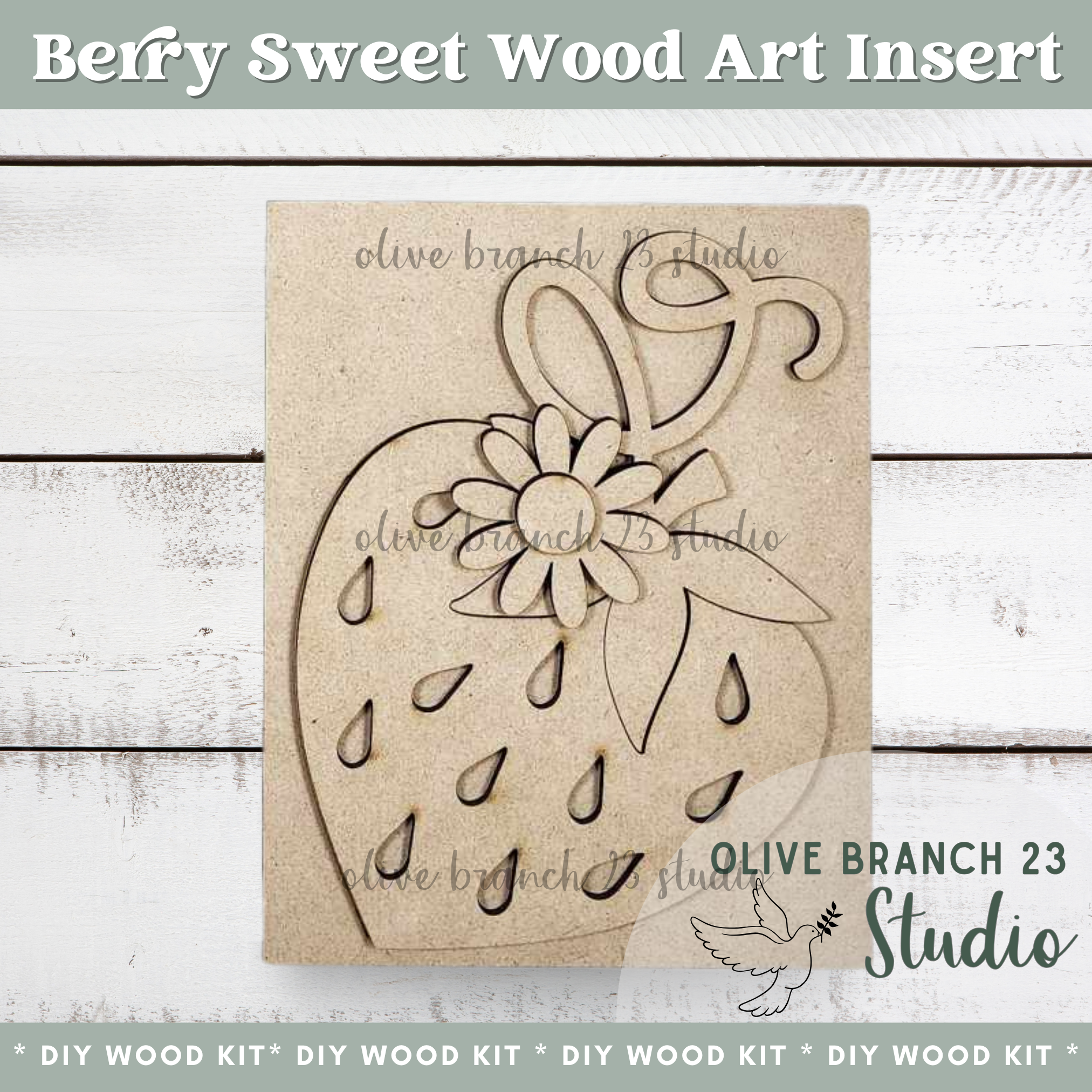 DIY Interchangeable Farmhouse Frame Insert - Seasonal Craft Kit for Home Decor