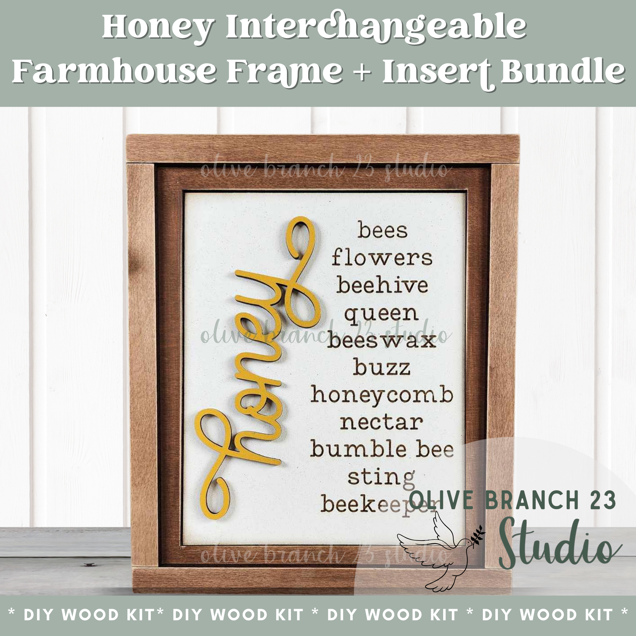 Honey Word Art | DIY Frame Bundle