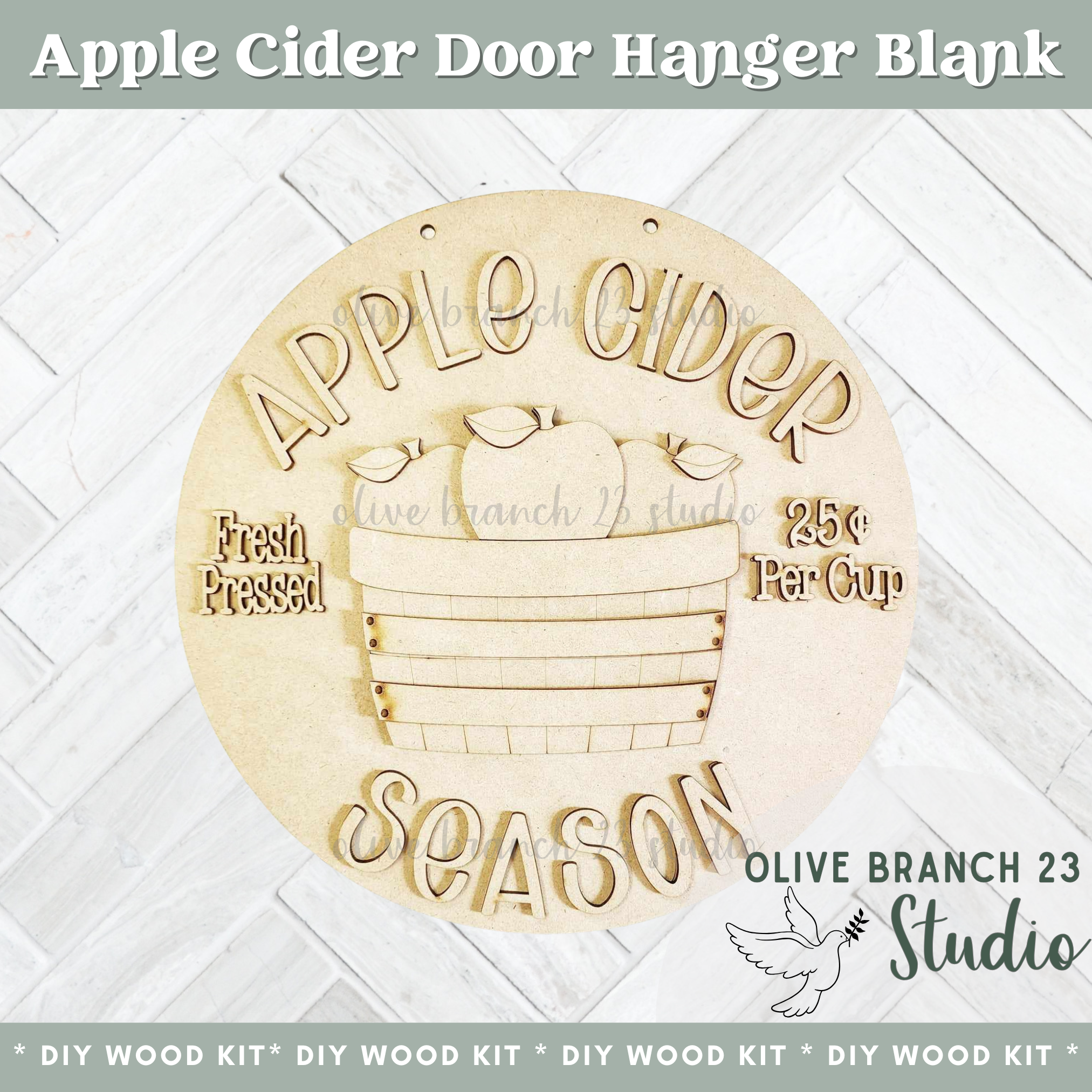 DIY Apple Cider Door Hanger Perfect for Seasonal Updates and Personalization