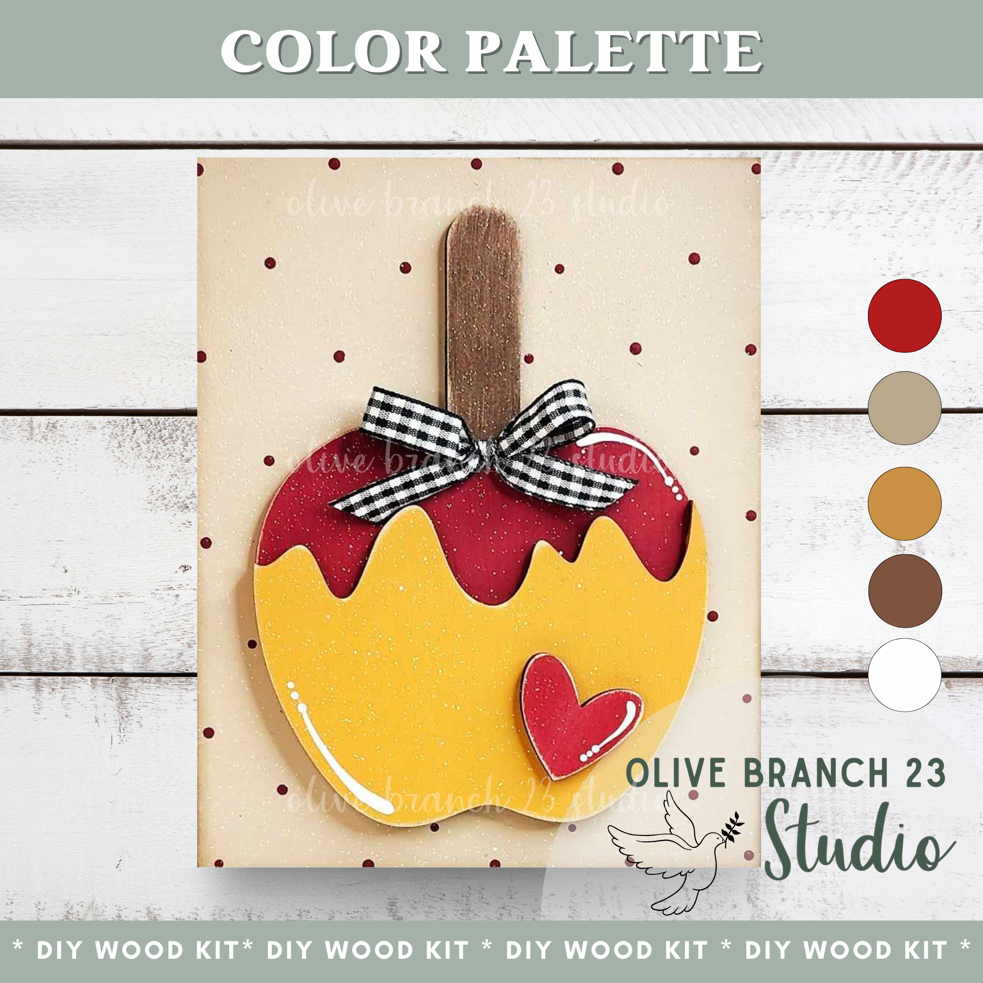 Candy Apple Insert DIY Interchangeable Farmhouse Frame