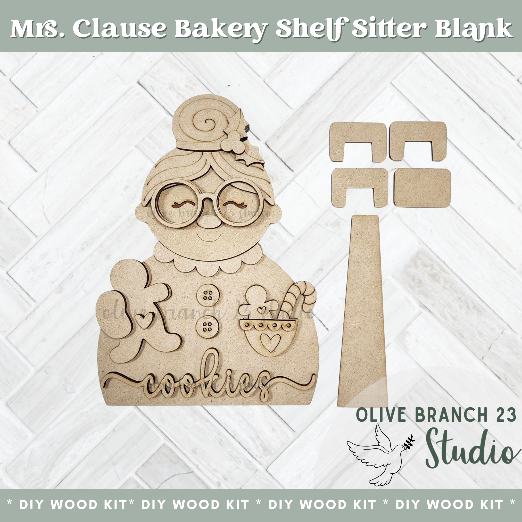 Mrs. Claus Bakery | DIY Shelf Sitter