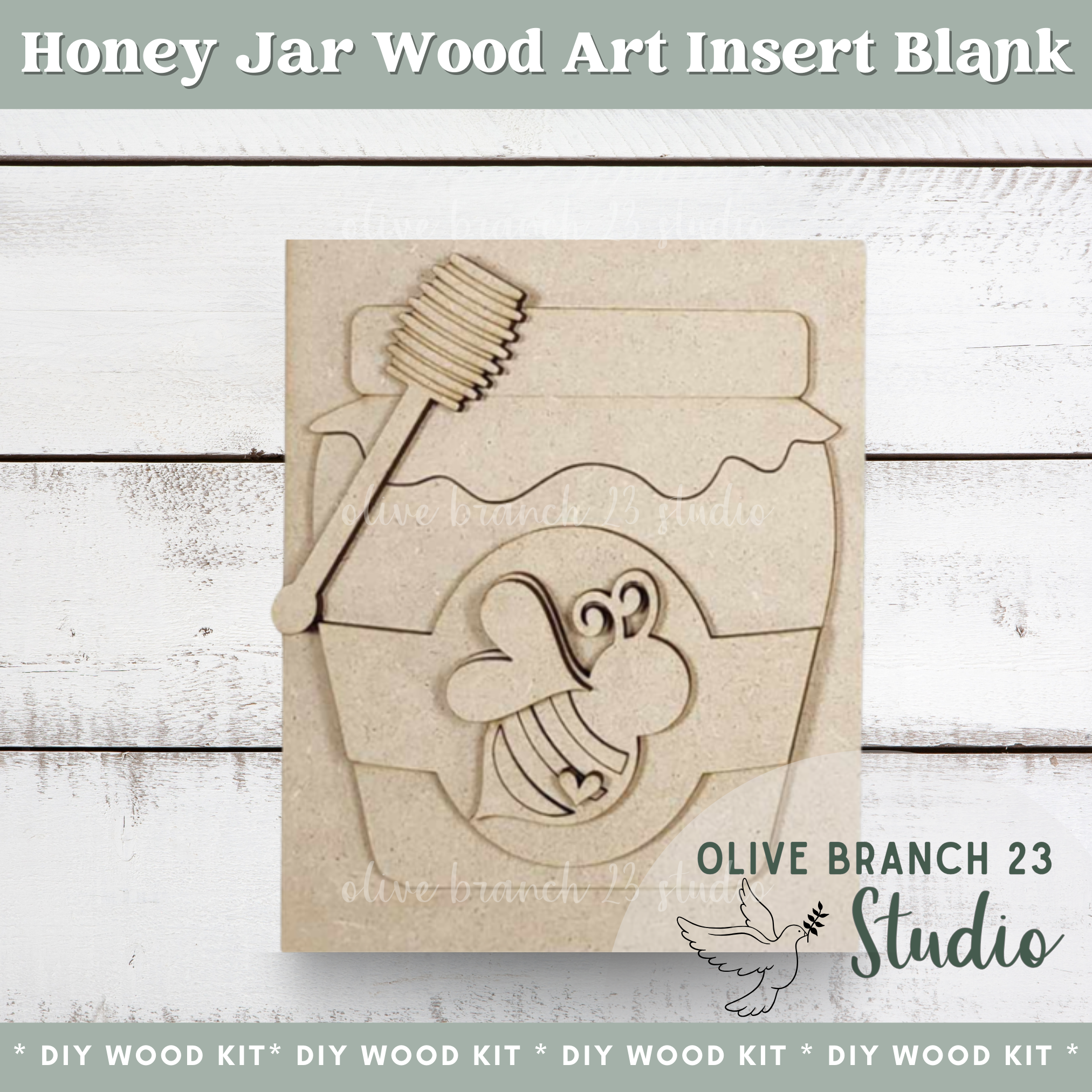 Honey Jar | DIY Wood Art Insert