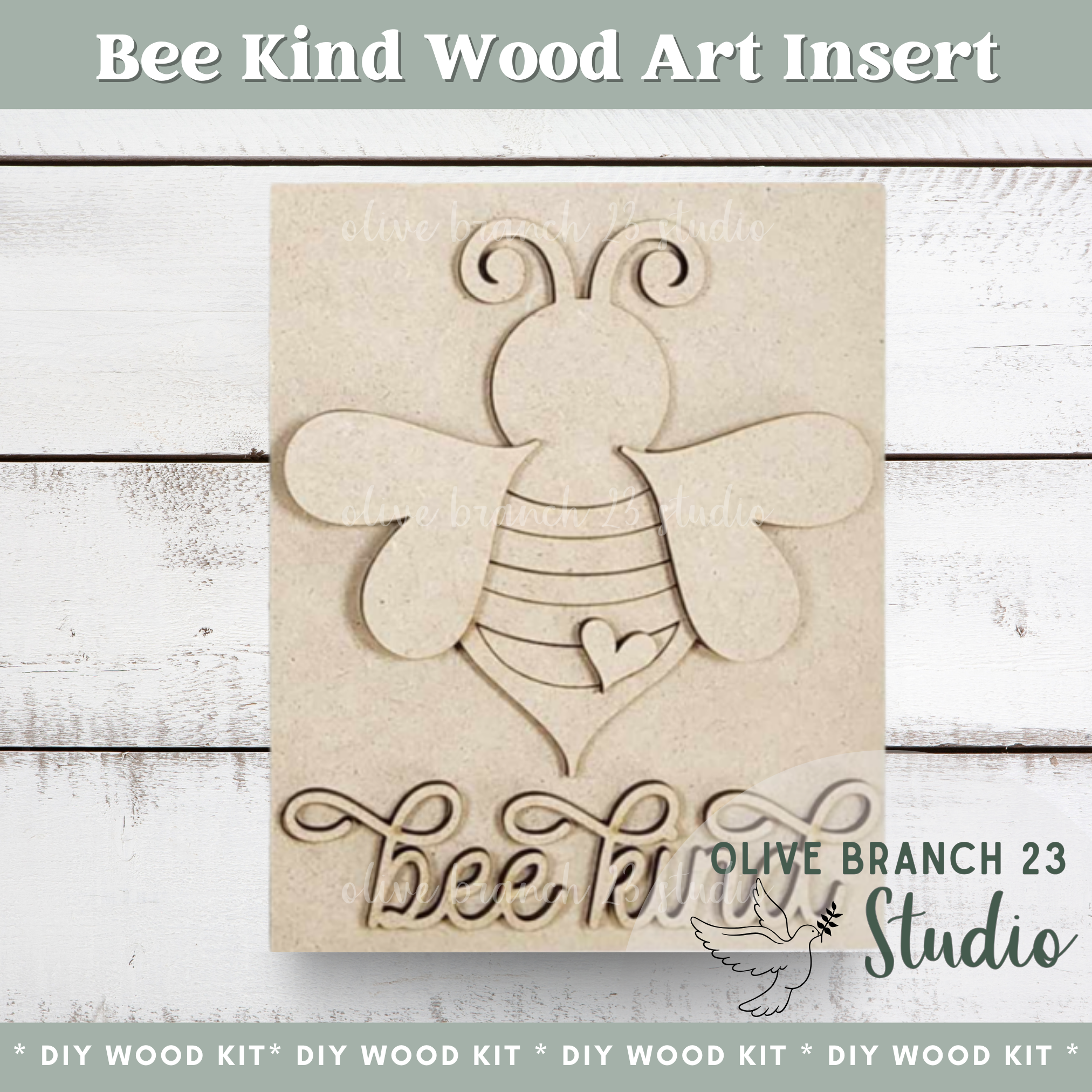 Bee Kind | DIY Frame + Insert Bundle