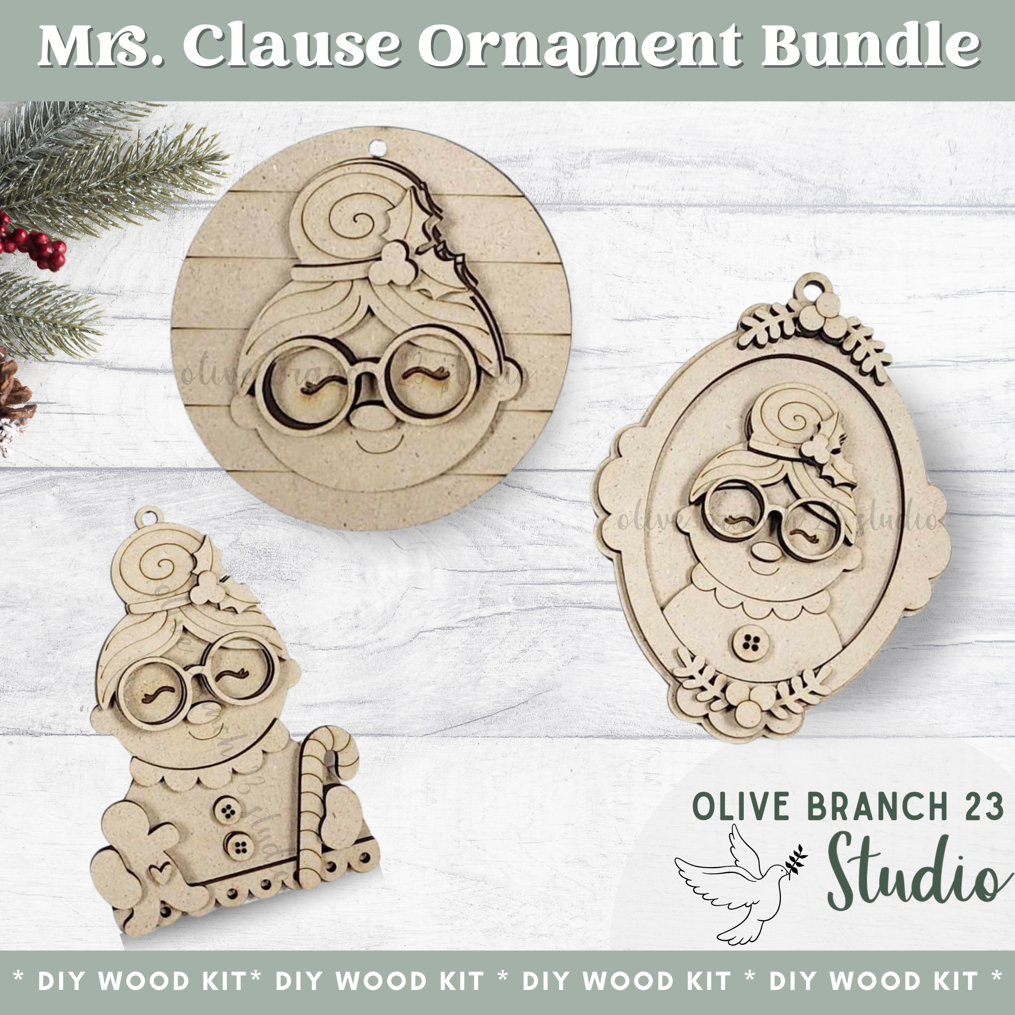 Mrs. Claus Bundle | DIY Ornament