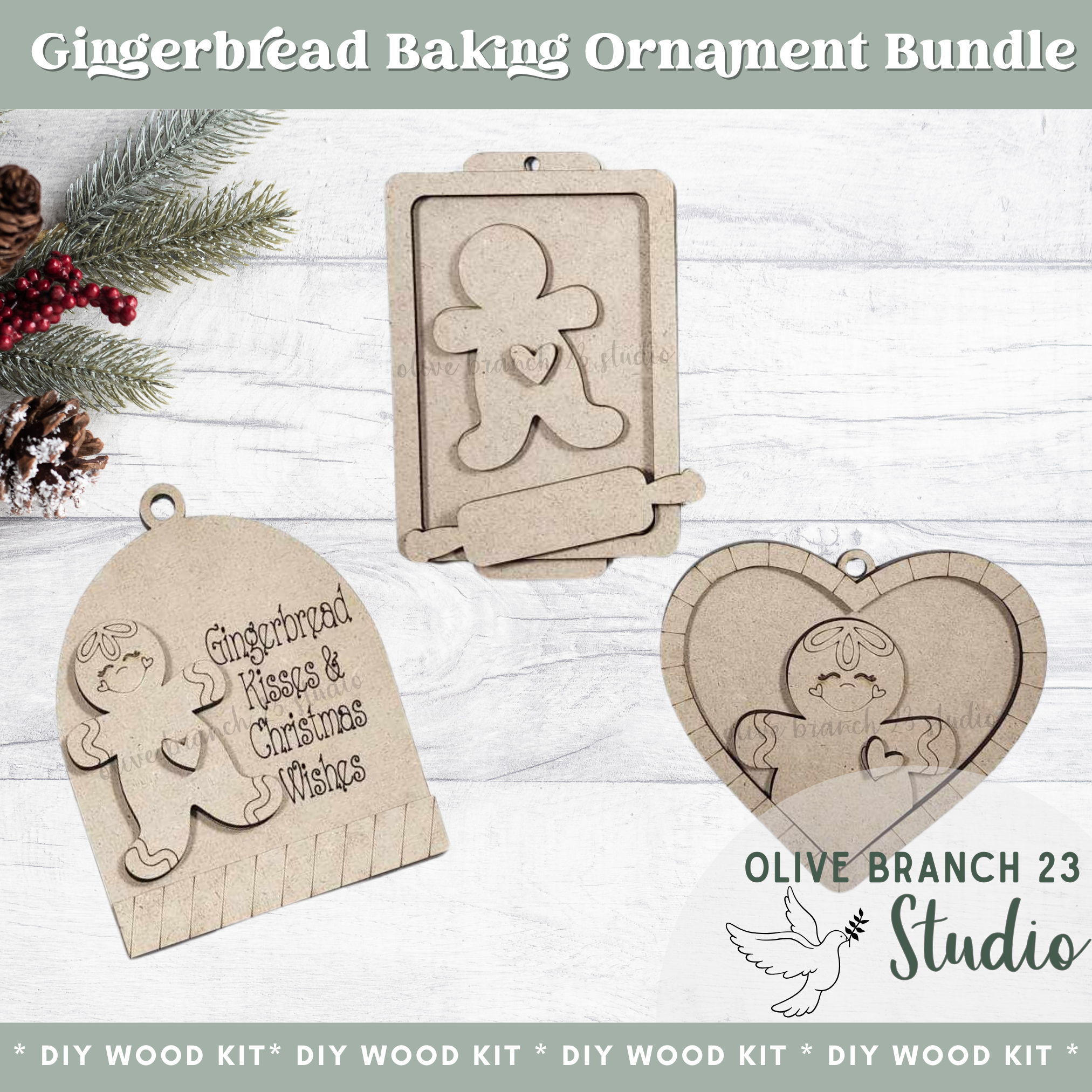 Gingerbread Baking Bundle | DIY Ornament