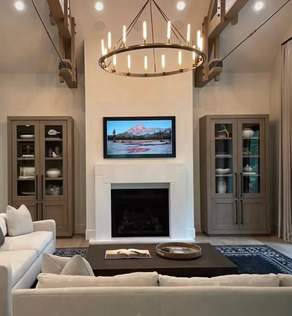 Fireplace surround FP-95 
.
.
.
#artbyarafireplace #fireplace  #fireplacesurround #fireplacedesign  #caststone #fireplaceideas #stonesurround #stonemantel #limestonefireplace #luxuryfireplace #customfireplace #customsurround #modernfireplace #noncomb