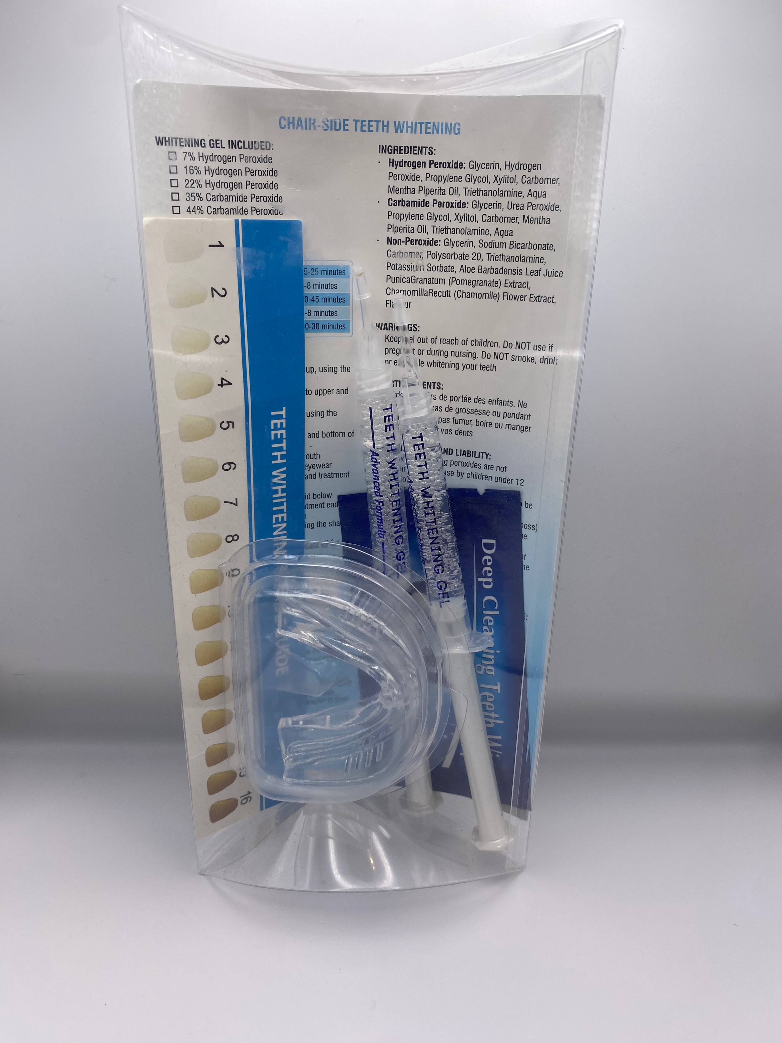 "An elegantly displayed set of Pure White professional whitening products, highlighting their sleek packaging, high-quality formulation, and dentist-approved effectiveness."