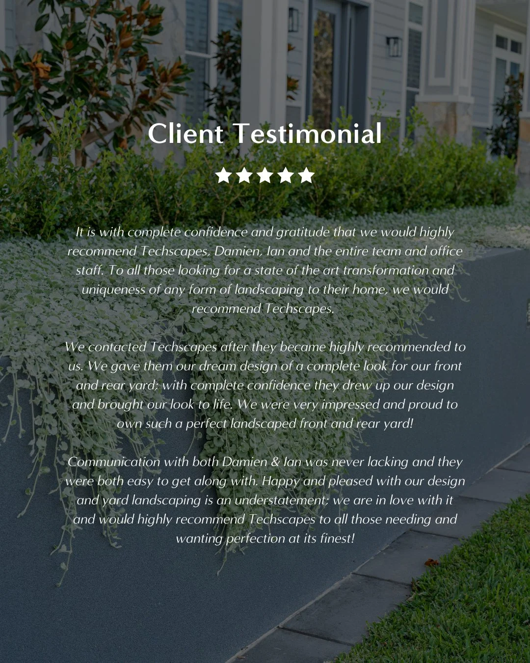 Another happy client!⁠
⁠
It was a pleasure to serve this client's vision in bringing their landscape dreams to life - we've loved hearing how they've enjoyed our finished work!⁠
⁠
Contact us today to find out what we can do for you!