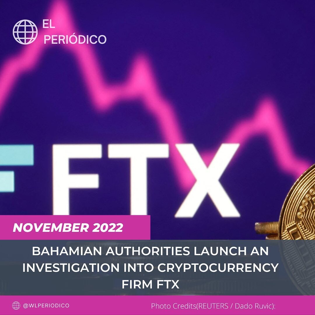 November 2022 

Bahamian authorities said on Sunday that they are investigating whether any &ldquo;criminal misconduct occurred&rdquo; at cryptocurrency firm FTX. The firm filed for bankruptcy on Friday, and its chief executive, Sam Bankman-Fried, re