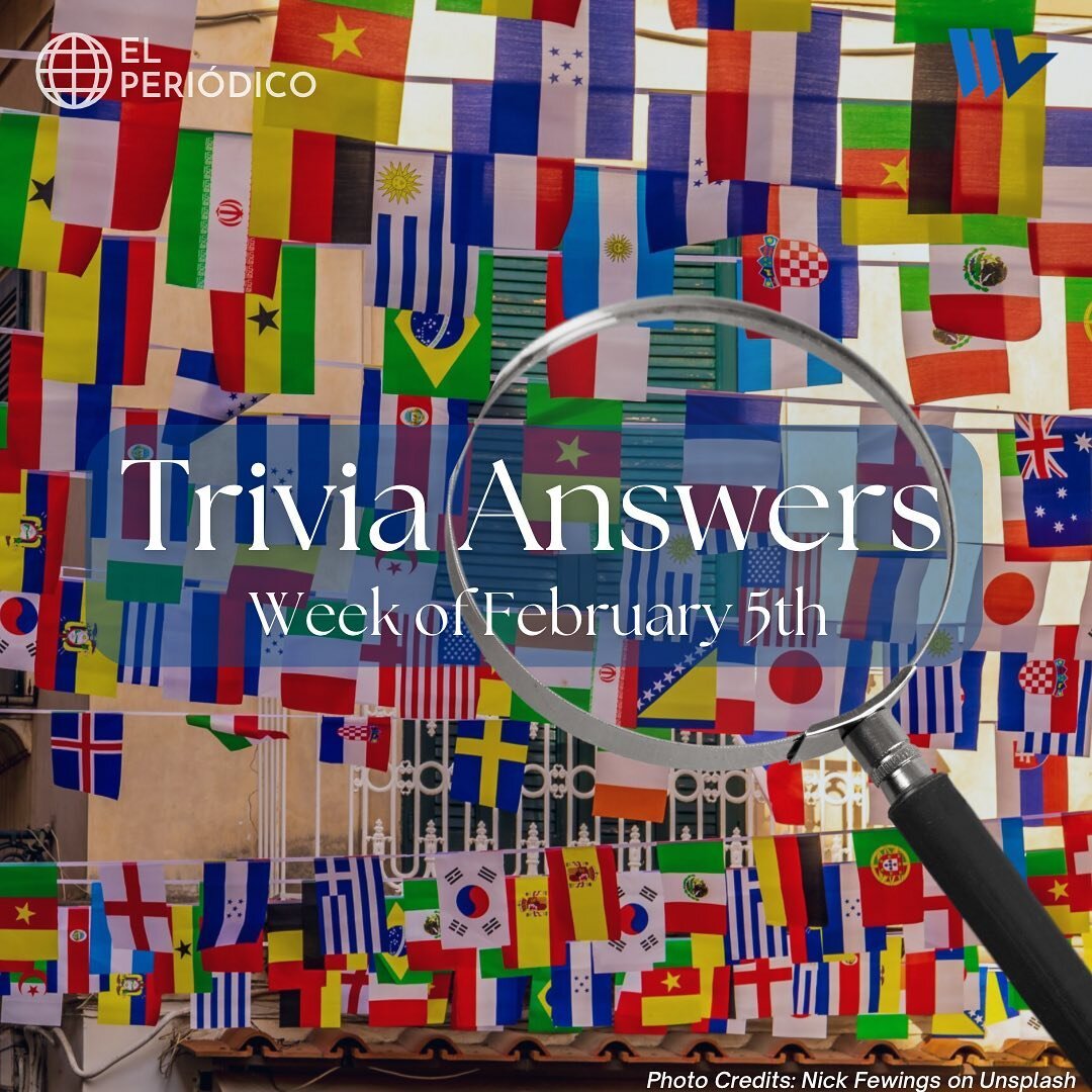 More comprehensive answers to last week&rsquo;s Trivia!! Stay tuned for this week&rsquo;s questions😎 

Sources: 
1. Latin American News Dispatch and Bloomberg
2. Daily Mail UK
3. The Guardian