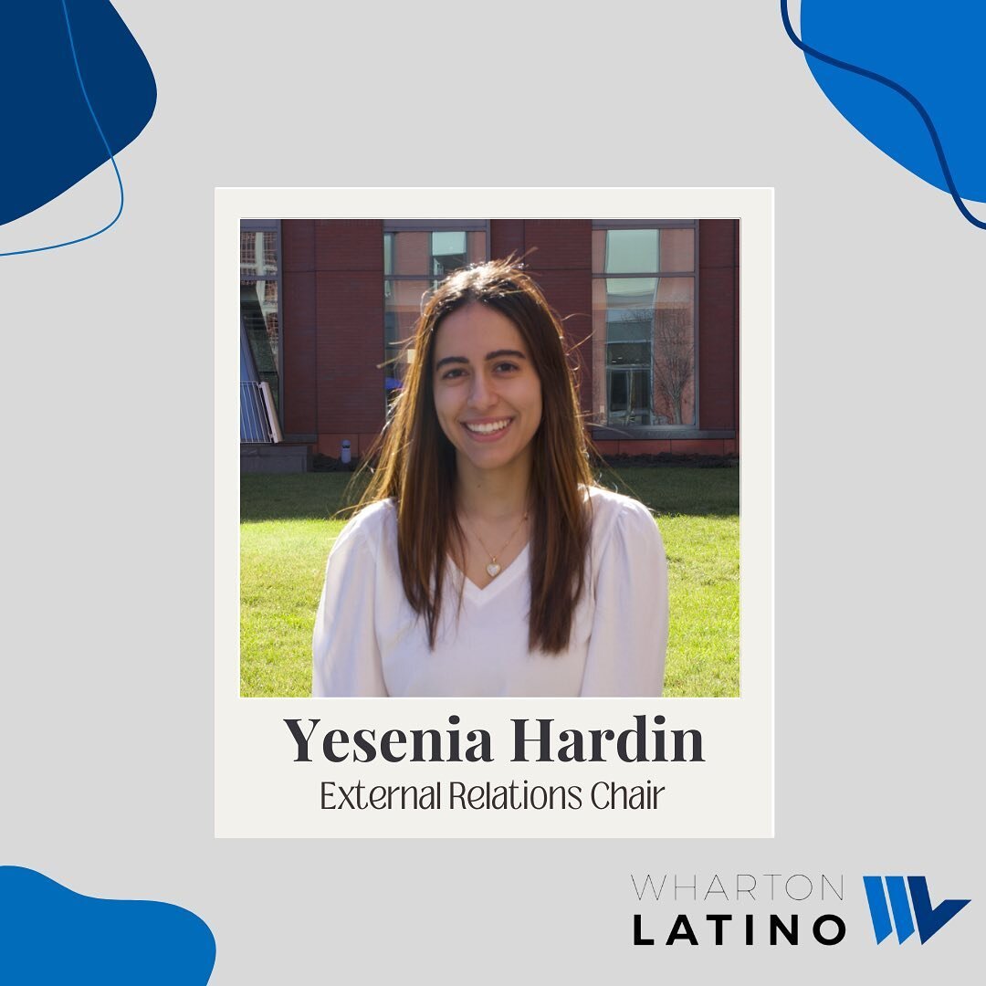 Introducing our External Relations Chair, Yesenia!💙