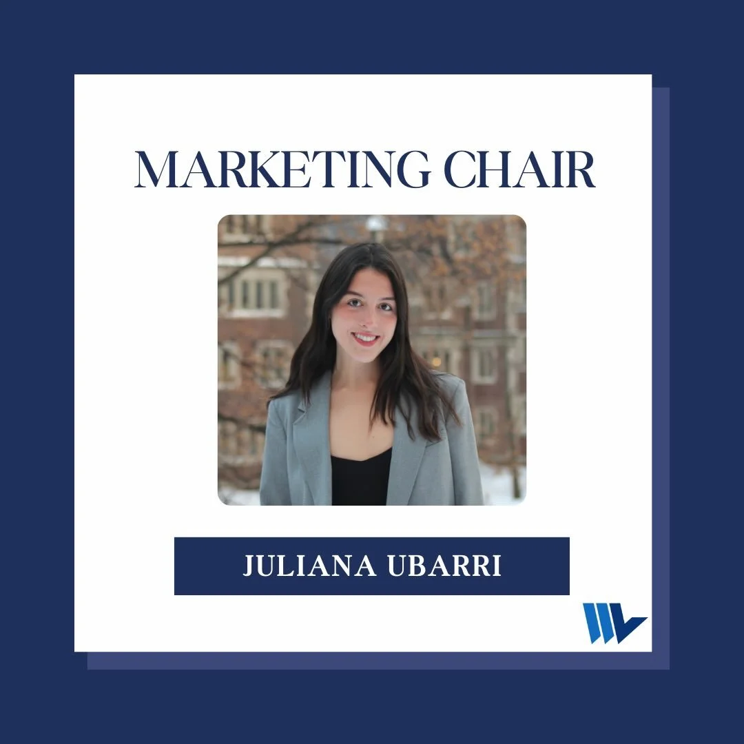 Introducing our 2026 Marketing Chair, Juli! Welcome to the team! #WhartonLatino💙🤍