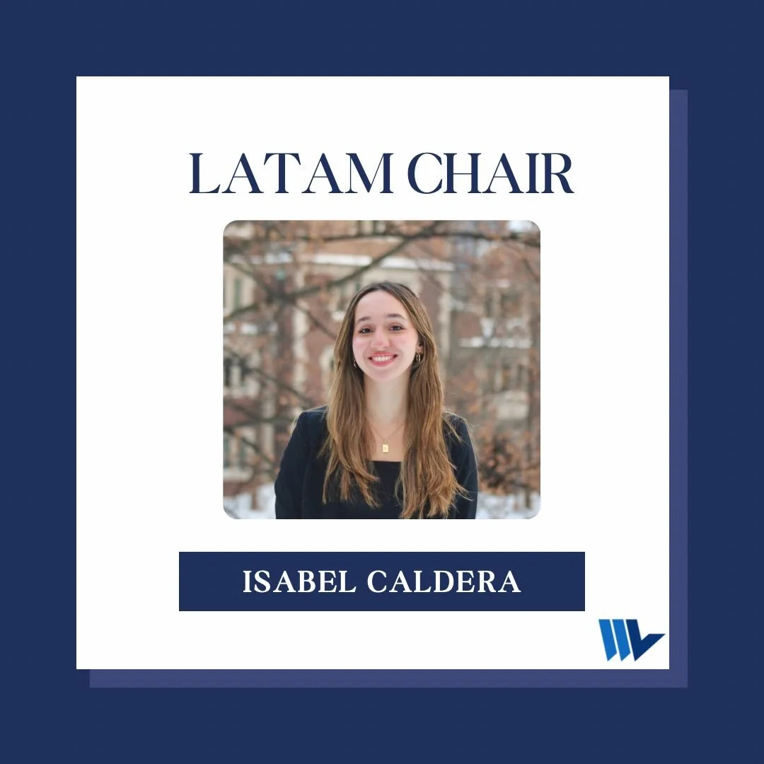 Introducing our 2026 Latam Chair, Isa! Welcome to the team! #WhartonLatino💙🤍