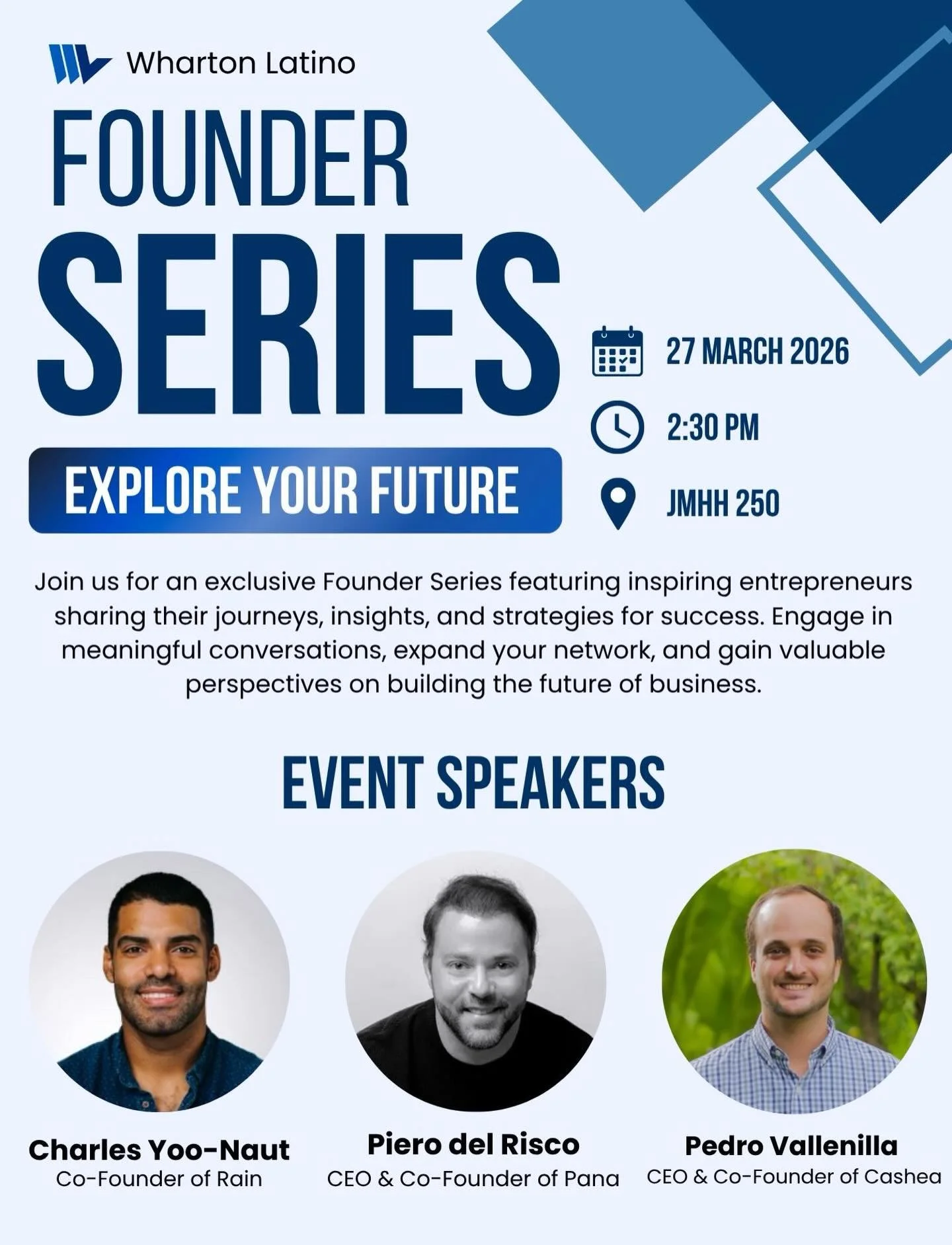 Join us for our Founder Series

Hear from inspiring founders as they share their journeys, insights, and lessons learned. This is your chance to connect, ask questions, and gain real-world perspectives on building and growing a business.

Don&rsquo;t