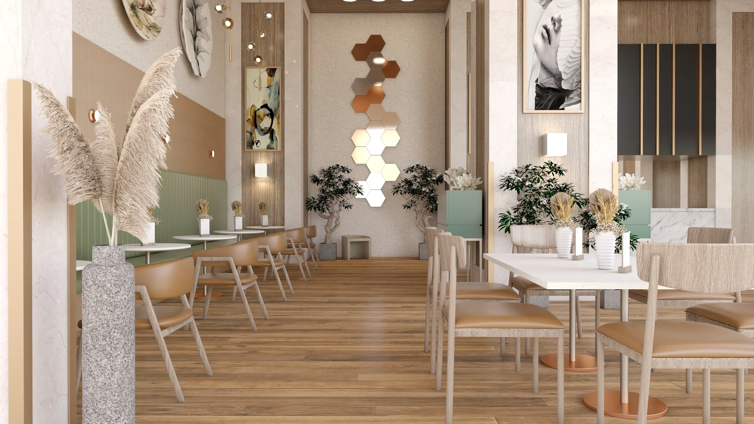 Address Restaurant Dubai Marina — Hats Interiors
