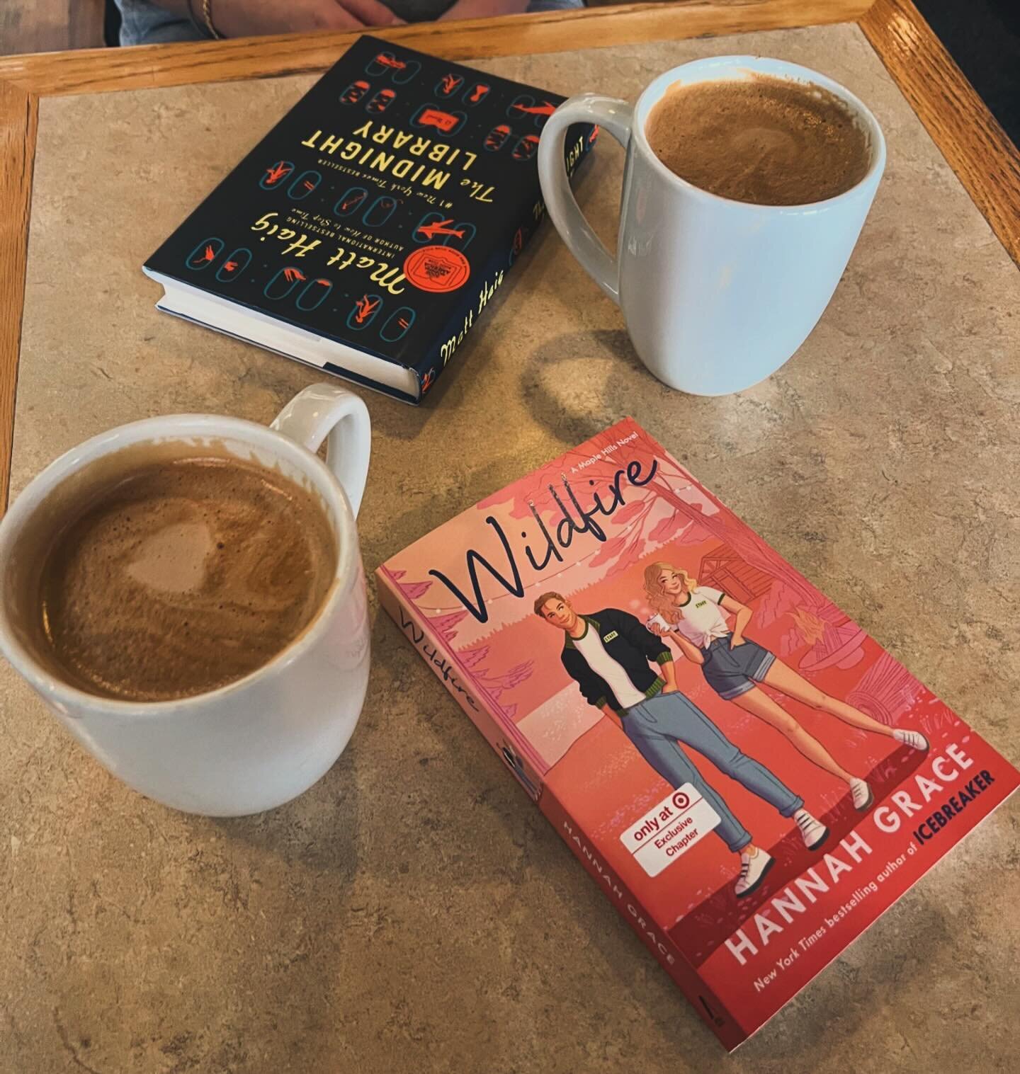 &ldquo;There are no faster or firmer friendships than those formed between people who love the same books&rdquo;&mdash;Irving Stone 📚☕️ #wildfire #themidnightlibrary #amreading #readerlife #reading #bookish