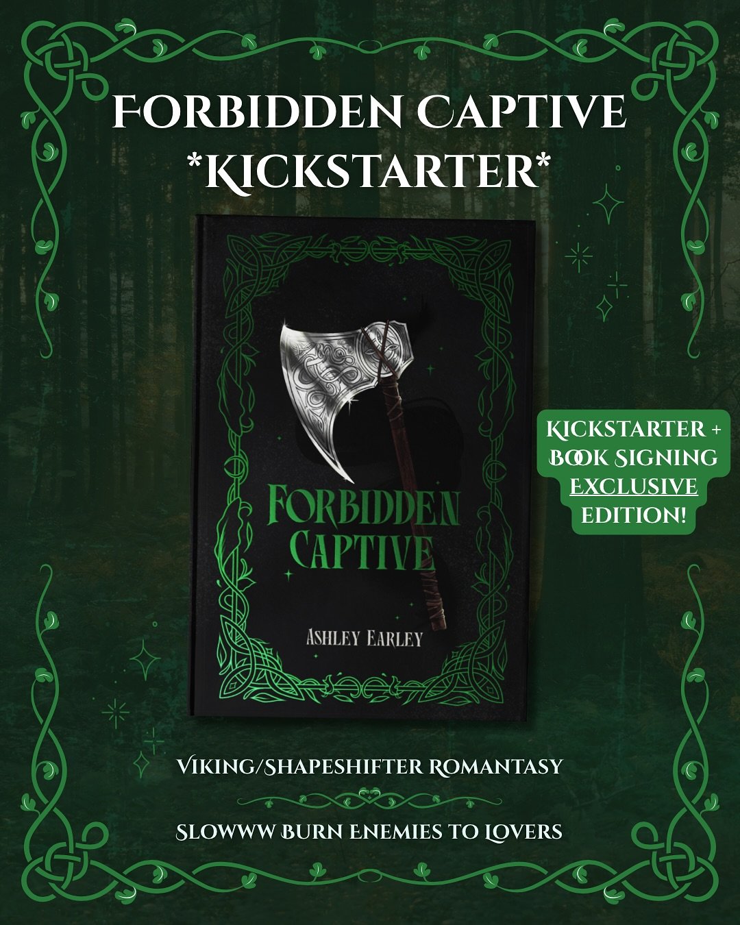 Do you love a good slow burn enemies to lovers romance?

Do you crave stories with treason, captivity tropes, and dramatic plot twists?

That&rsquo;s right, FORBIDDEN CAPTIVE HAS A KICKSTARTER! 

❤️&zwj;🔥 Vikings meets Heir of Fire meets Sky In the 