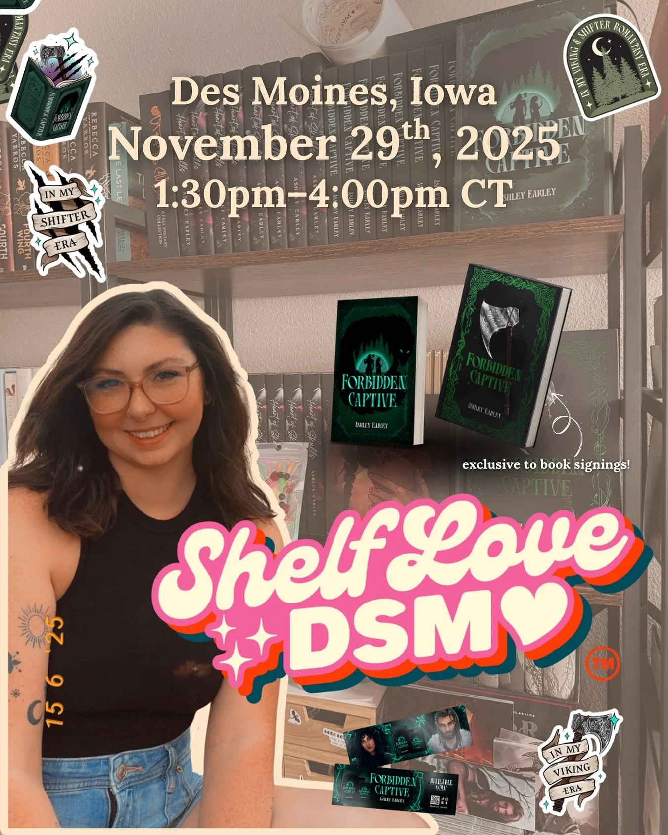 Romantasy Readers! 🫶 

I&rsquo;m excited to share I will have one more signing before the end of the year! You know what that means&mdash;special editions will be available! I only offer the extra pretty and shiny copies at signings 😚

I will be in