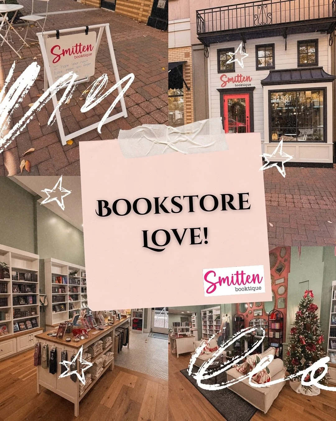 SUPPORT INDIE&mdash;authors and bookstores&mdash;whenever possible!

Smitten Booktique was the first indie bookstore I came across after moving to Kansas, so the store holds a special place in my heart. They have so many amazing things for book lover