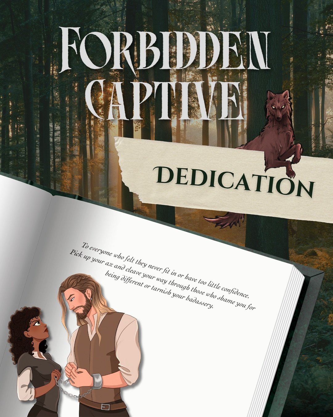 ❤️&zwj;🔥 𝑭𝑶𝑹𝑩𝑰𝑫𝑫𝑬𝑵 𝑪𝑨𝑷𝑻𝑰𝑽𝑬 𝑫𝑬𝑫𝑰𝑪𝑨𝑻𝑰𝑶𝑵:
To everyone who felt they never fit in or have too little confidence.
Pick up your ax and cleave your way through those who shame you for being different or tarnish your badassery.

𝐢