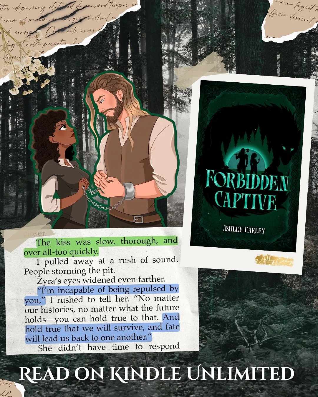 JUST KISS ALREADY!!!

When I describe 𝐅𝐎𝐑𝐁𝐈𝐃𝐃𝐄𝐍 𝐂𝐀𝐏𝐓𝐈𝐕𝐄 as a slow burn, I mean it&rsquo;s a slow burn. They don&rsquo;t even kiss until 95% into the book&mdash;agonizing!

Oh, and did I mention that&rsquo;s the only &ldquo;spice&rdquo