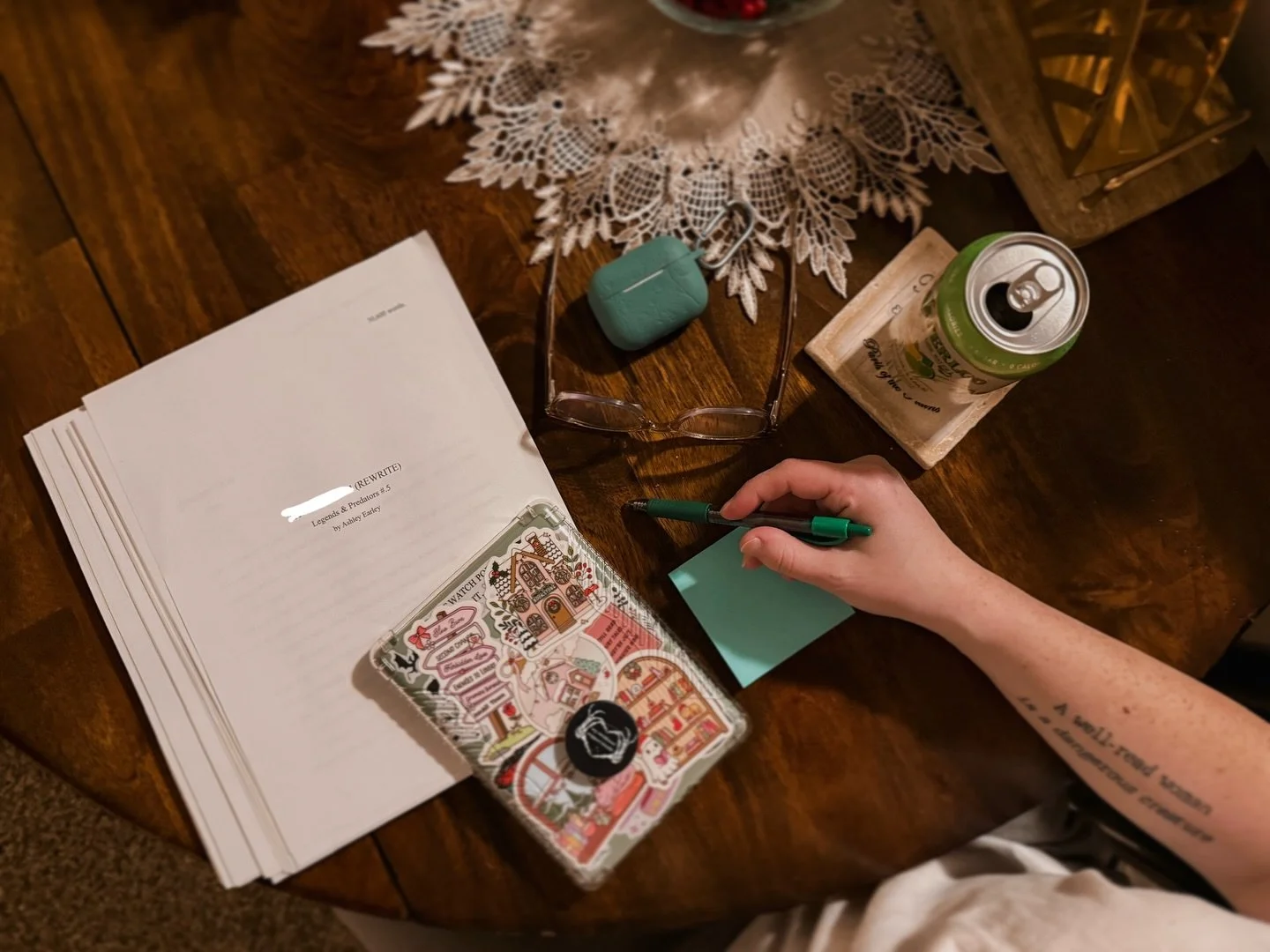 I&rsquo;m in the editing trenches for the Legends &amp; Predators prequel novella!

I&rsquo;m doing a quick read through to pinpoint where I can add a couple more chapters before weaving in other important details my brain decided didn&rsquo;t matter