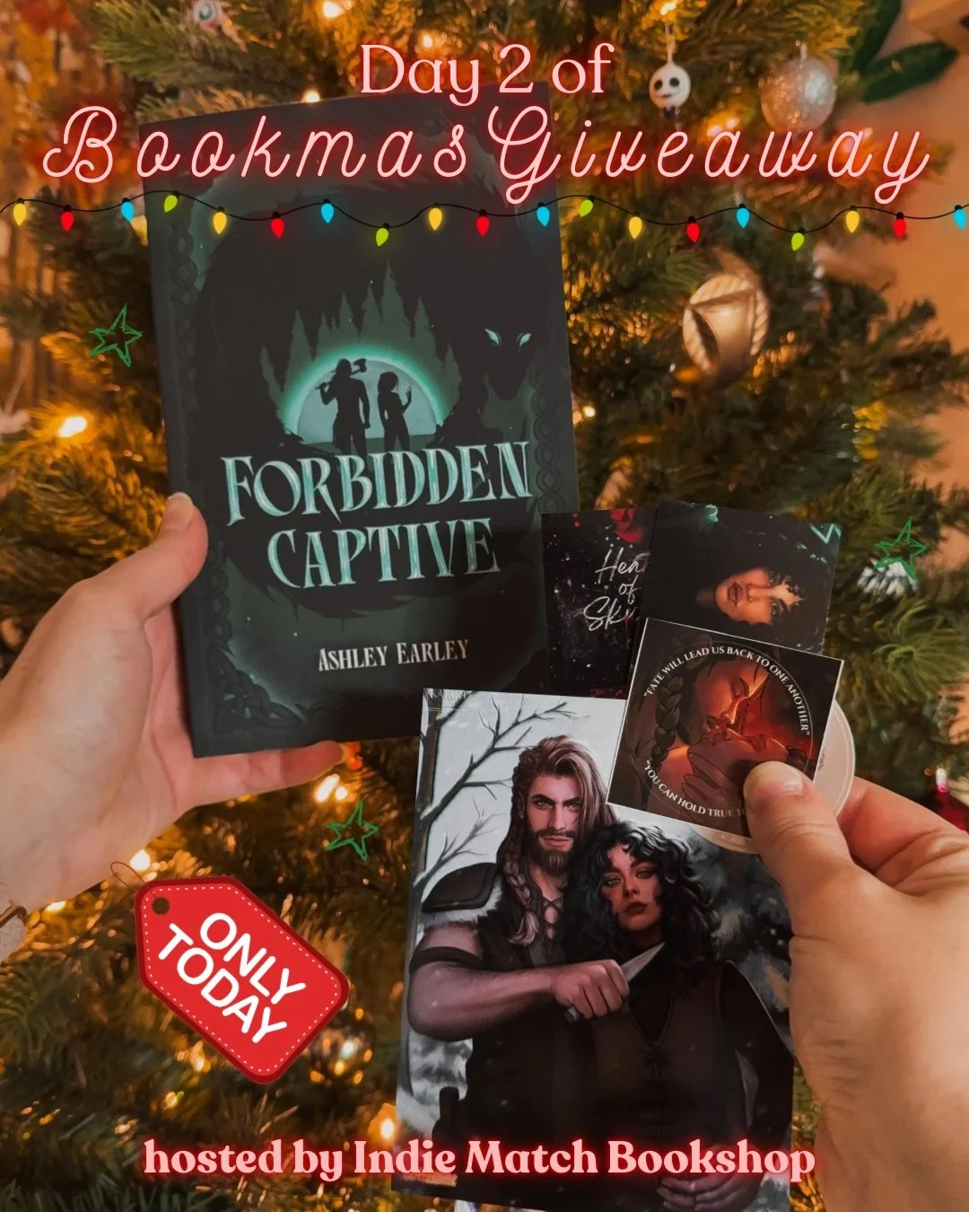 🎄𝕕𝕒𝕪 𝐭𝐰𝐨 𝕠𝕗 𝕥𝕙𝕖 𝟙𝟚 𝕕𝕒𝕪𝕤 𝕠𝕗 𝕓𝕠𝕠𝕜𝕚𝕤𝕙 𝕘𝕚𝕧𝕖𝕒𝕨𝕒𝕪𝕤!🎄

I&rsquo;m honored to be part of @indiematchbookshop&rsquo;s 12 days of Bookmas Giveaway! And I&rsquo;m the 2nd day!

🎁 This giveaway includes: One signed copy of 𝐅