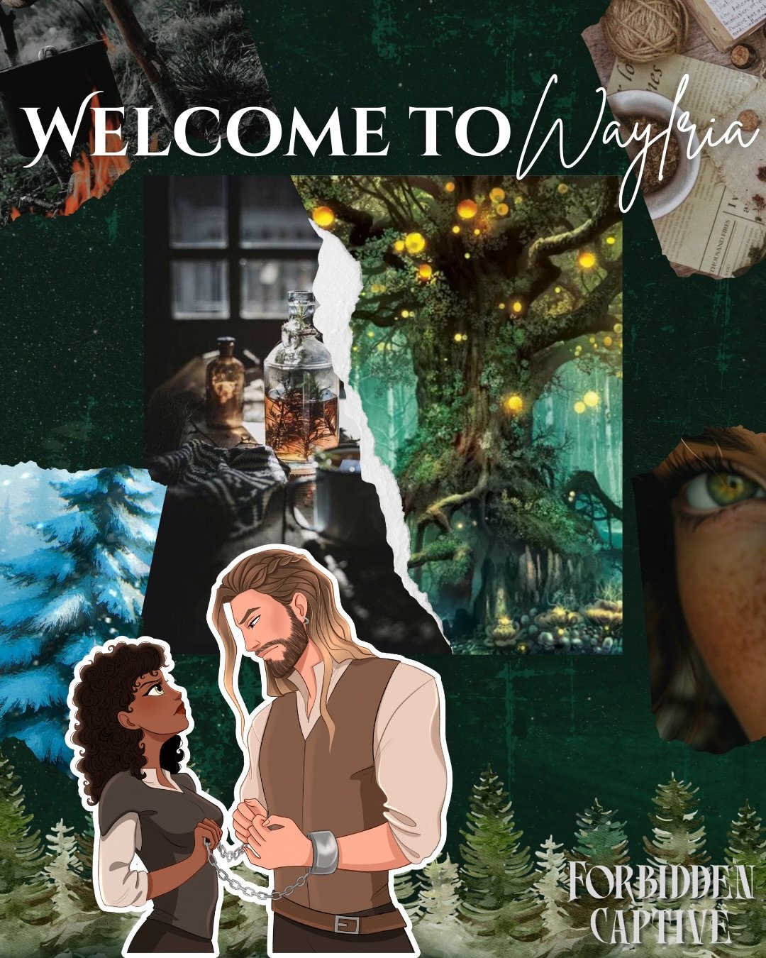 New quotes from the prequel novella??? Uh, YEAH! ❤️&zwj;🔥 

Waylria is the land of the shapeshifters, and Sandire is the land of Vikings. 

❄️⛰️ Over years of being hunted for Nordic sacrifices, Waylria has moved inward to protect themselves, taking