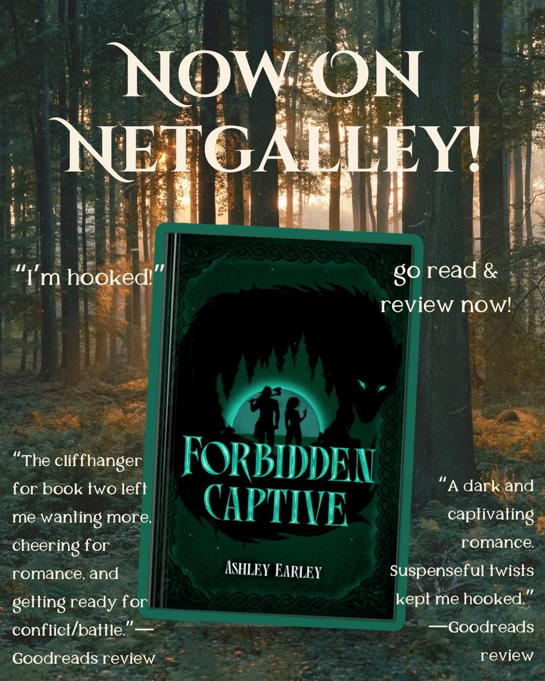 𝐅𝐎𝐑𝐁𝐈𝐃𝐃𝐄𝐍 𝐂𝐀𝐏𝐓𝐈𝐕𝐄 is LIVE on NetGalley! 📖 ✨

Reviews mean so much to authors, and in trying to create buzz for the Legends &amp; Predators prequel novella, I thought it was time to expand the reach of the series! In getting off KU, I