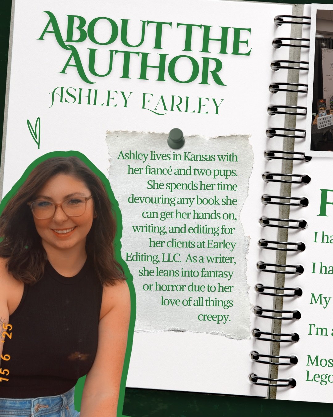 ✨meet the author✨

I thought I would do another lil &ldquo;get to know me&rdquo; post 🫶🏼 

Just a couple more tidbits about me!

🌿 I&rsquo;m 29 🤩

🌿 I hate cinnamon ... even though my favorite season is autumn. It&rsquo;s tragic 

🌿 I live in K