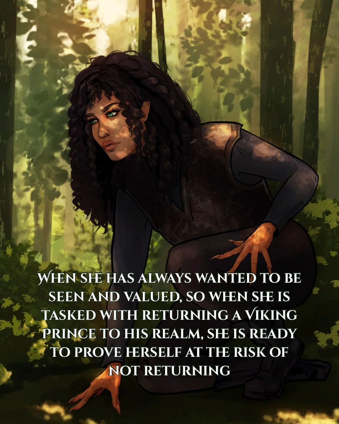 Zyra has always wanted to be seen and valued, so when she is tasked with returning a Viking Prince to his realm, she is ready to prove herself at the risk of not returning.

Riker is wanted for a treasonous crime he did not commit, and his father wan