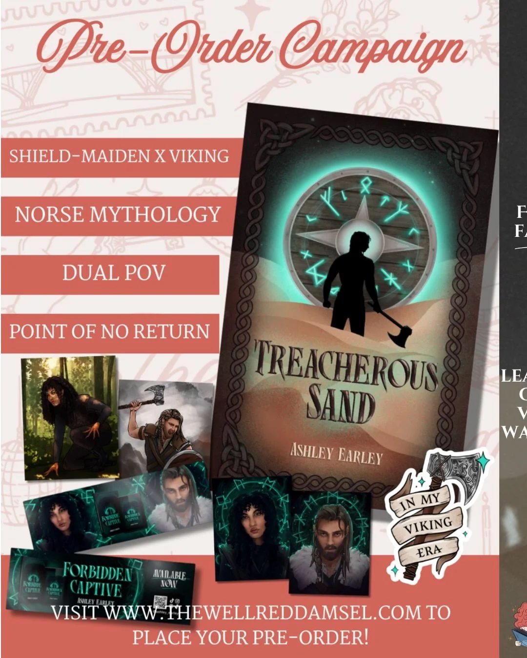 ✨𝐓𝐑𝐄𝐀𝐂𝐇𝐄𝐑𝐎𝐔𝐒 𝐒𝐀𝐍𝐃 releases March 25, 2026✨ You know what that means&mdash;it&rsquo;s time to pre-order! @thewellreddamsel has been wonderful enough to do a pre-order campaign with me to build excitement provide some awesome bookish goo