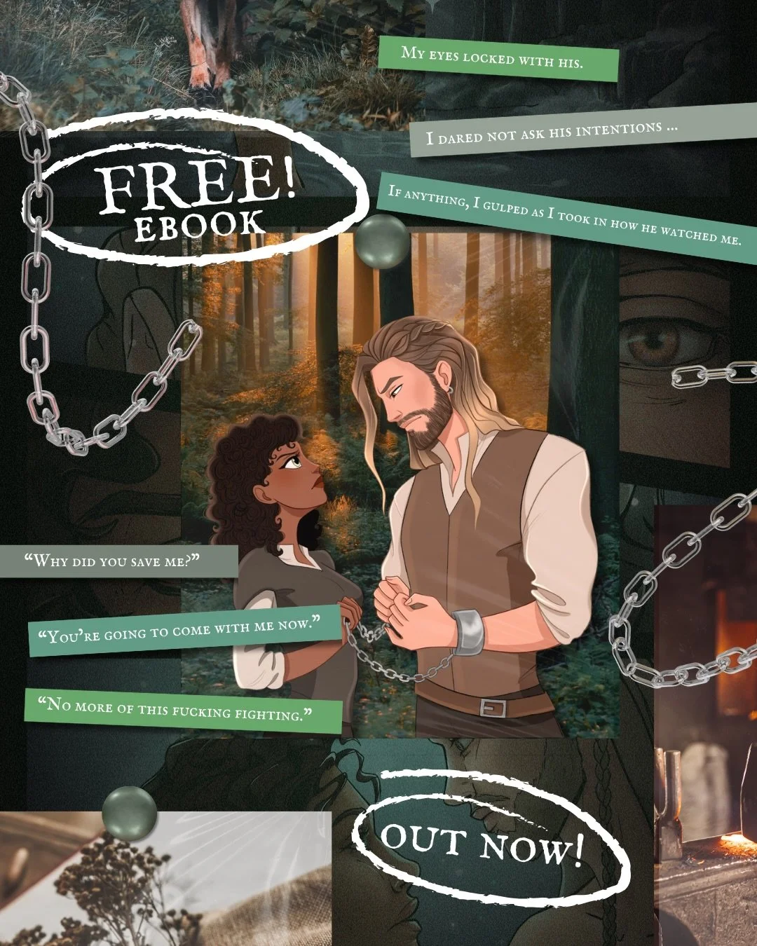 Need I say more? 🤭

❤️&zwj;🔥📖 𝐅𝐎𝐑𝐁𝐈𝐃𝐃𝐄𝐍 𝐂𝐀𝐏𝐓𝐈𝐕𝐄 is a TRUE enemies to lovers romantasy between a Viking Prince and a wolf shapeshifter.

He is wanted unalived by his family for a crǐme he did not commit.

She is tasked with returnin