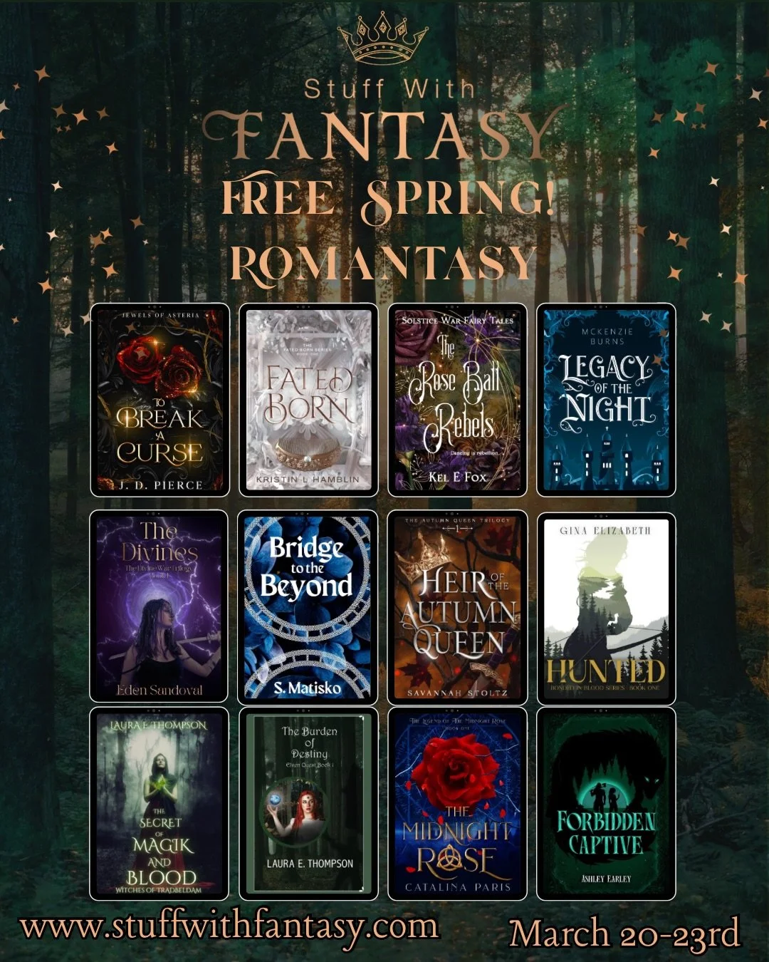 ✨STUFF WITH FANTASY!!!✨

March 20th through 23rd, 𝐅𝐎𝐑𝐁𝐈𝐃𝐃𝐄𝐍 𝐂𝐀𝐏𝐓𝐈𝐕𝐄 is FREE to download EVERYWHERE! 

𝐅𝐎𝐑𝐁𝐈𝐃𝐃𝐄𝐍 𝐂𝐀𝐏𝐓𝐈𝐕𝐄 is available on Kobo, B&amp;N, Apple Books, Fable, KDP, and more!

Go, go, go take advantage of it