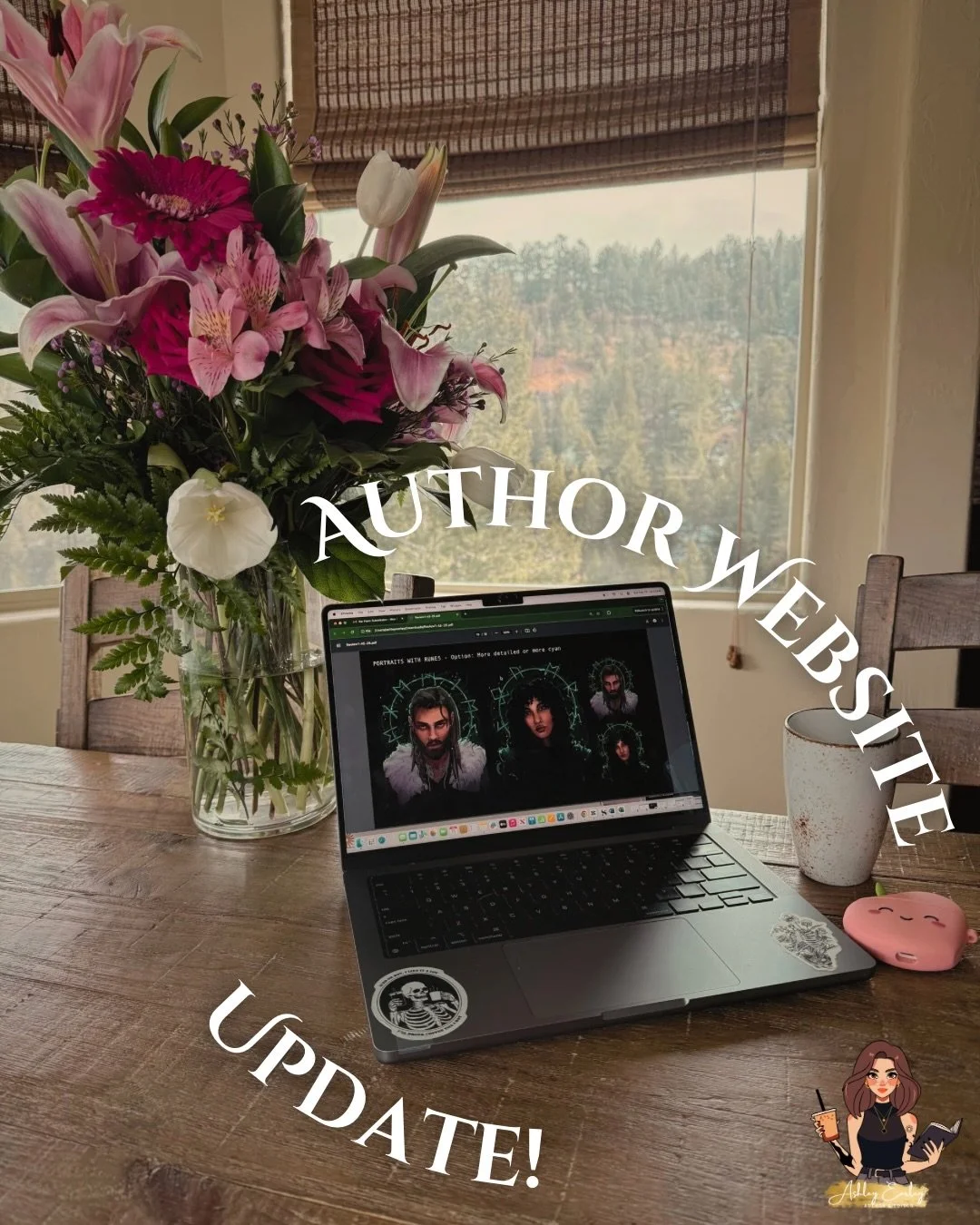 ✨Author Website Refresh!✨

The release of a new book means new bookish goodies!

The &ldquo;Sandire Twins&rdquo; art print that was a preorder incentive is now available to purchase! The &ldquo;In My Viking Era&rdquo; sticker is a huge fav of mine.

