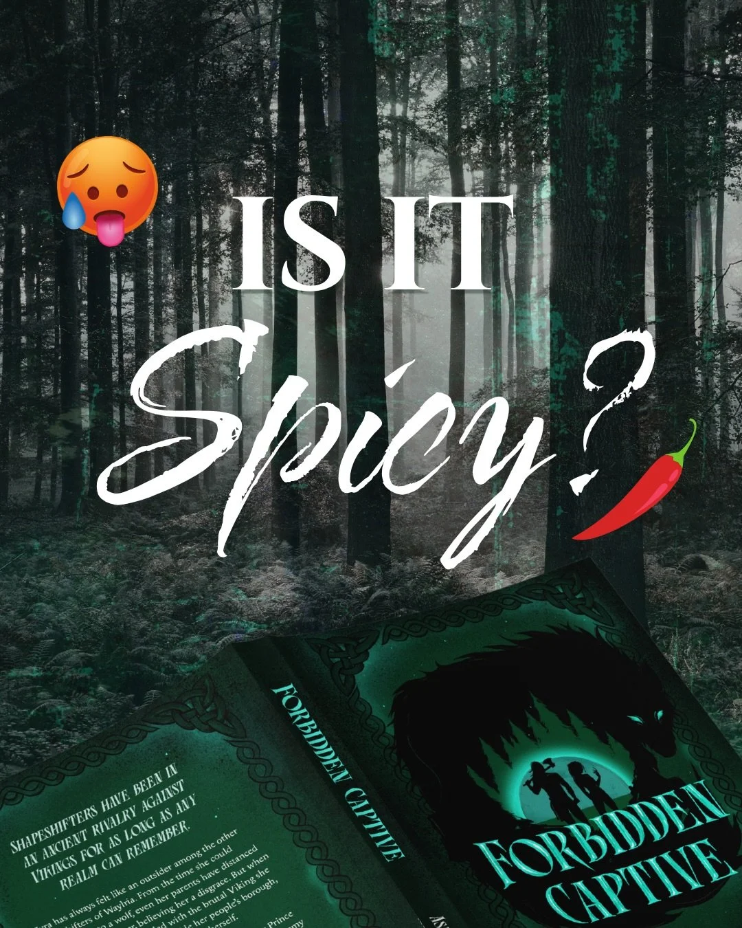 How much spice do you like your books to have? 🥵 How much spice does 𝐅𝐎𝐑𝐁𝐈𝐃𝐃𝐄𝐍 𝐂𝐀𝐏𝐓𝐈𝐕𝐄 have?

Riker and Zyra start out as TRUE enemies, with their realms fueling the flames. Their story is a slow burn that doesn&rsquo;t crank up the 