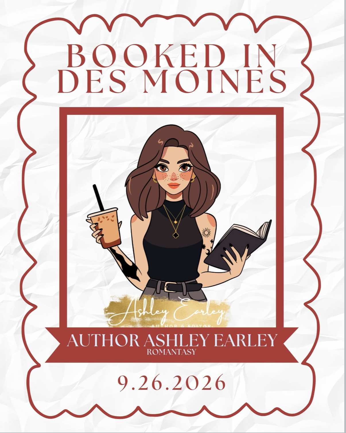 Booked in Des Moines 