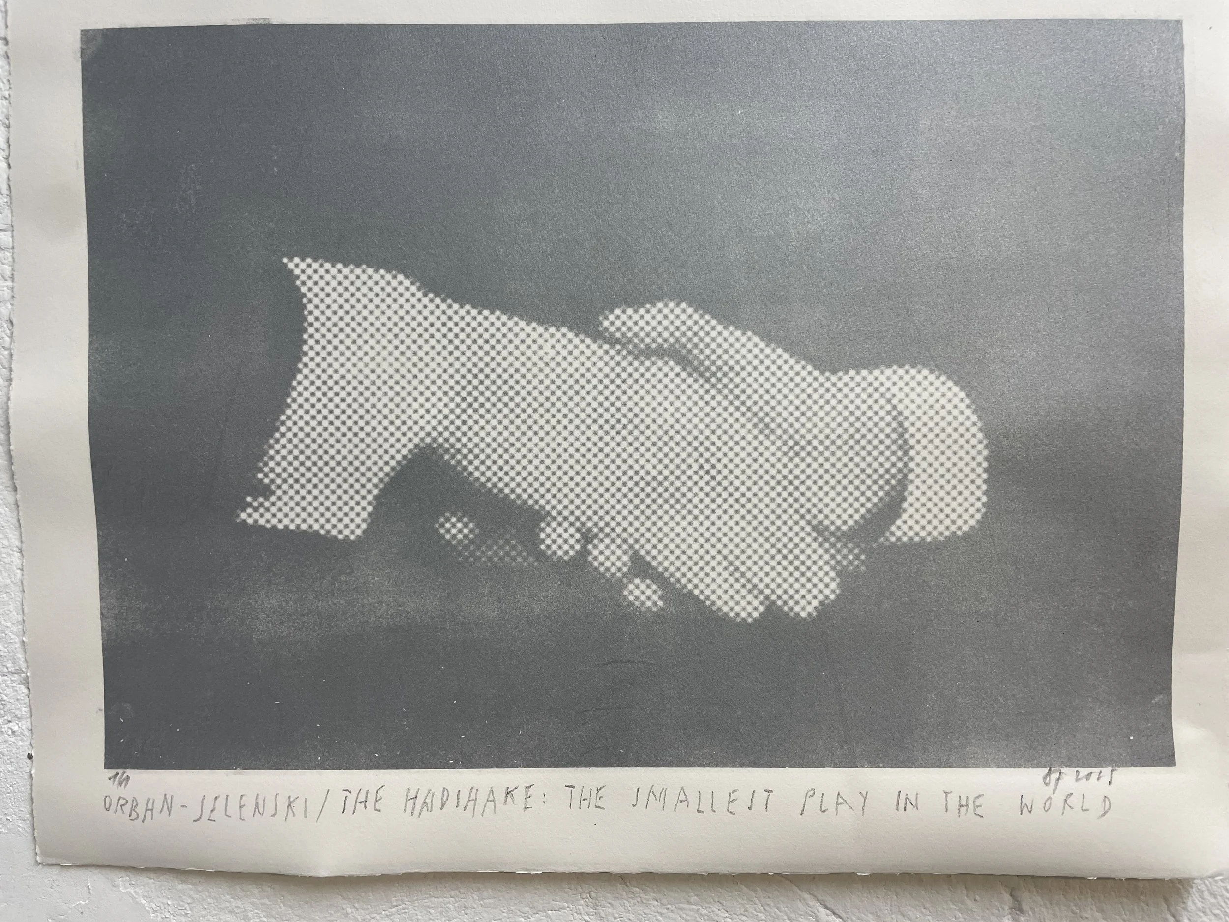 handshake  1 / gumprint/ 48cmx38cm / 2025