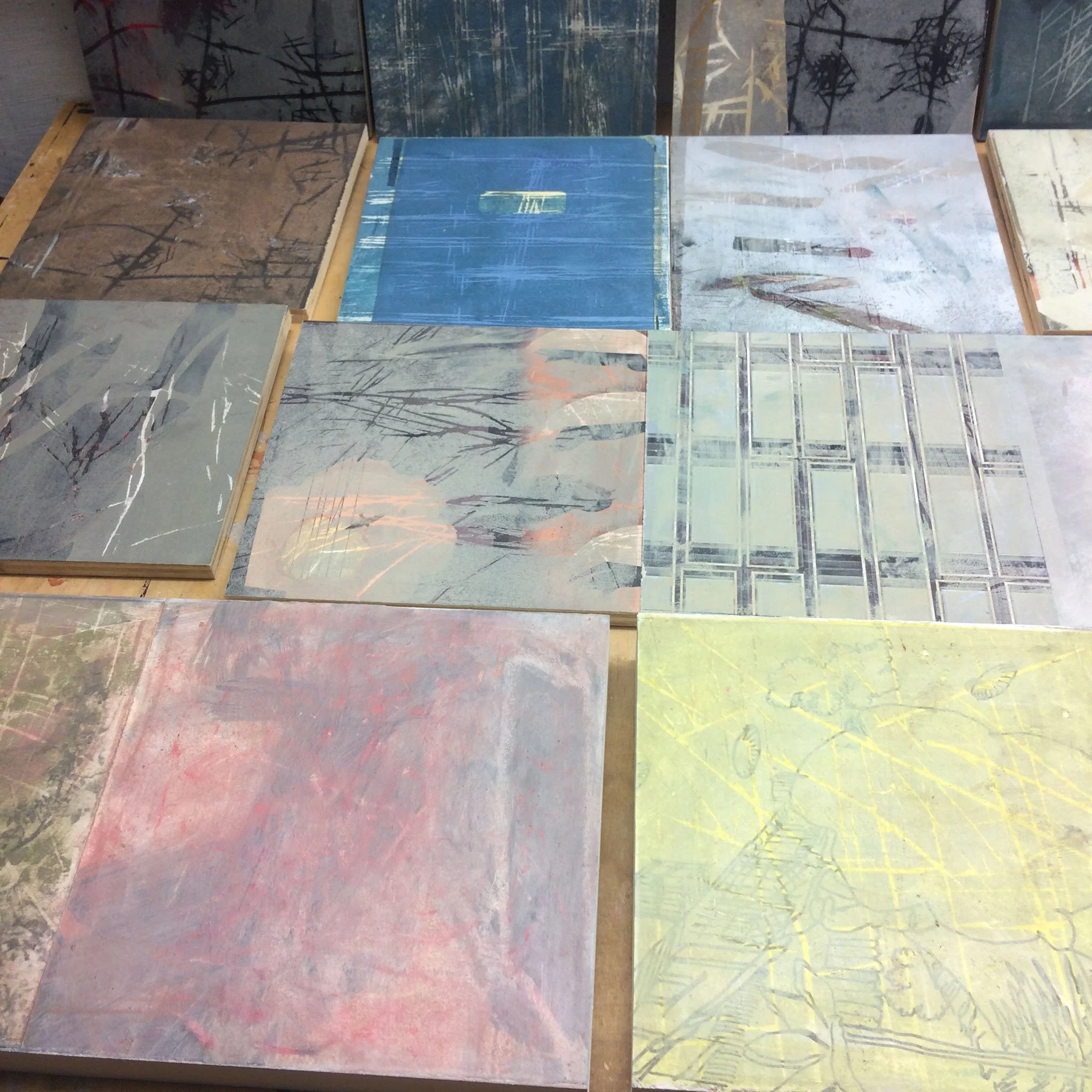 serie "impressions" / hochdruck auf collage, 2022