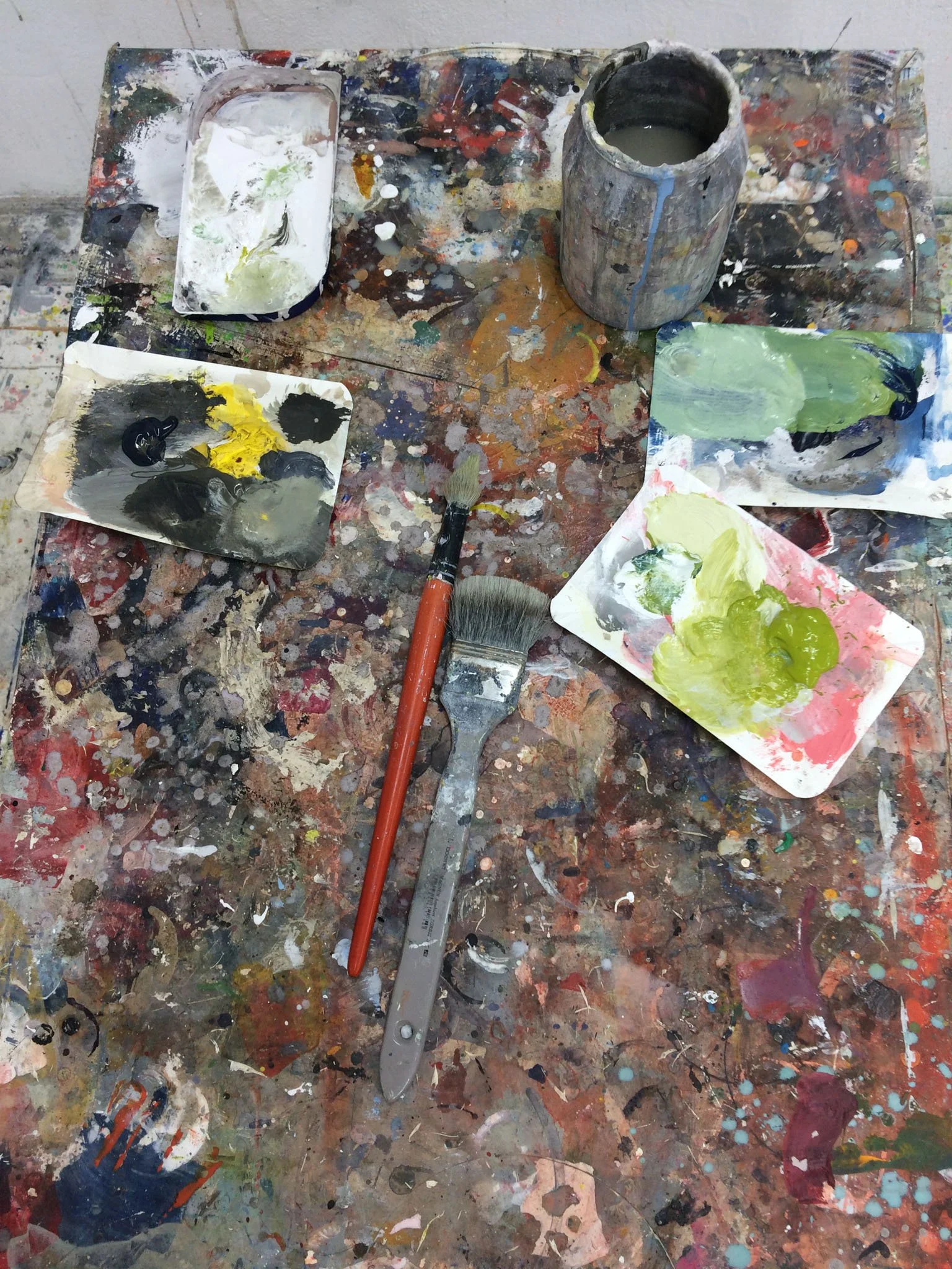 in the studio