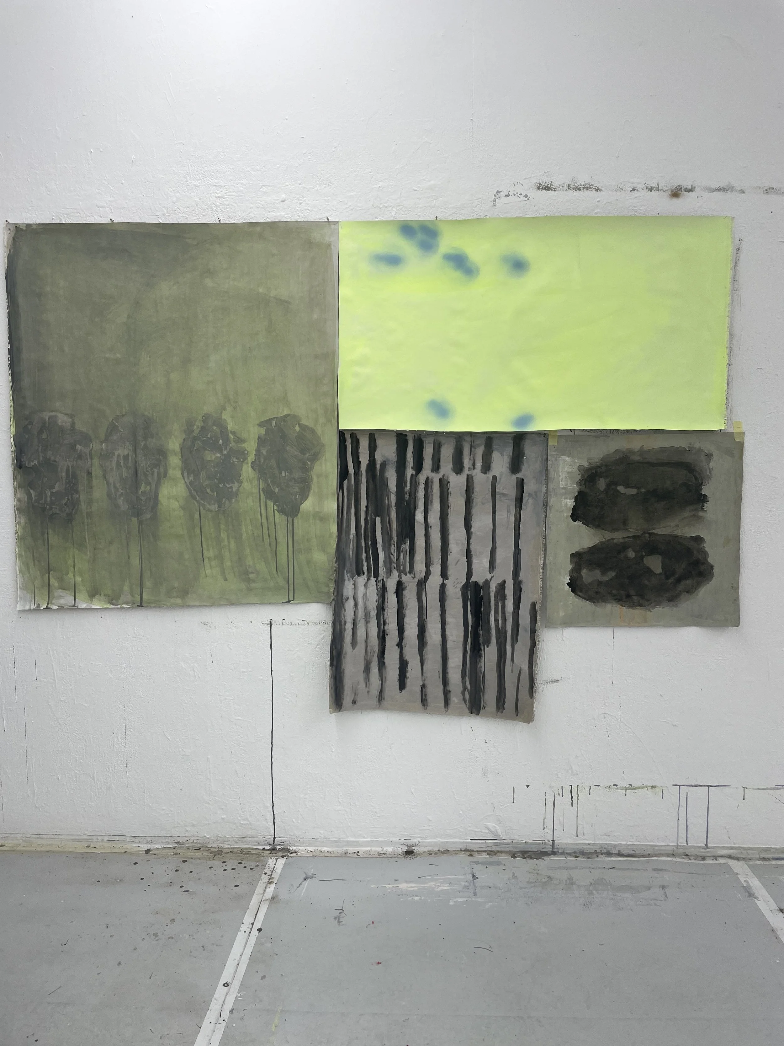 assemblage / acrylic on canvas / various measures , 2026