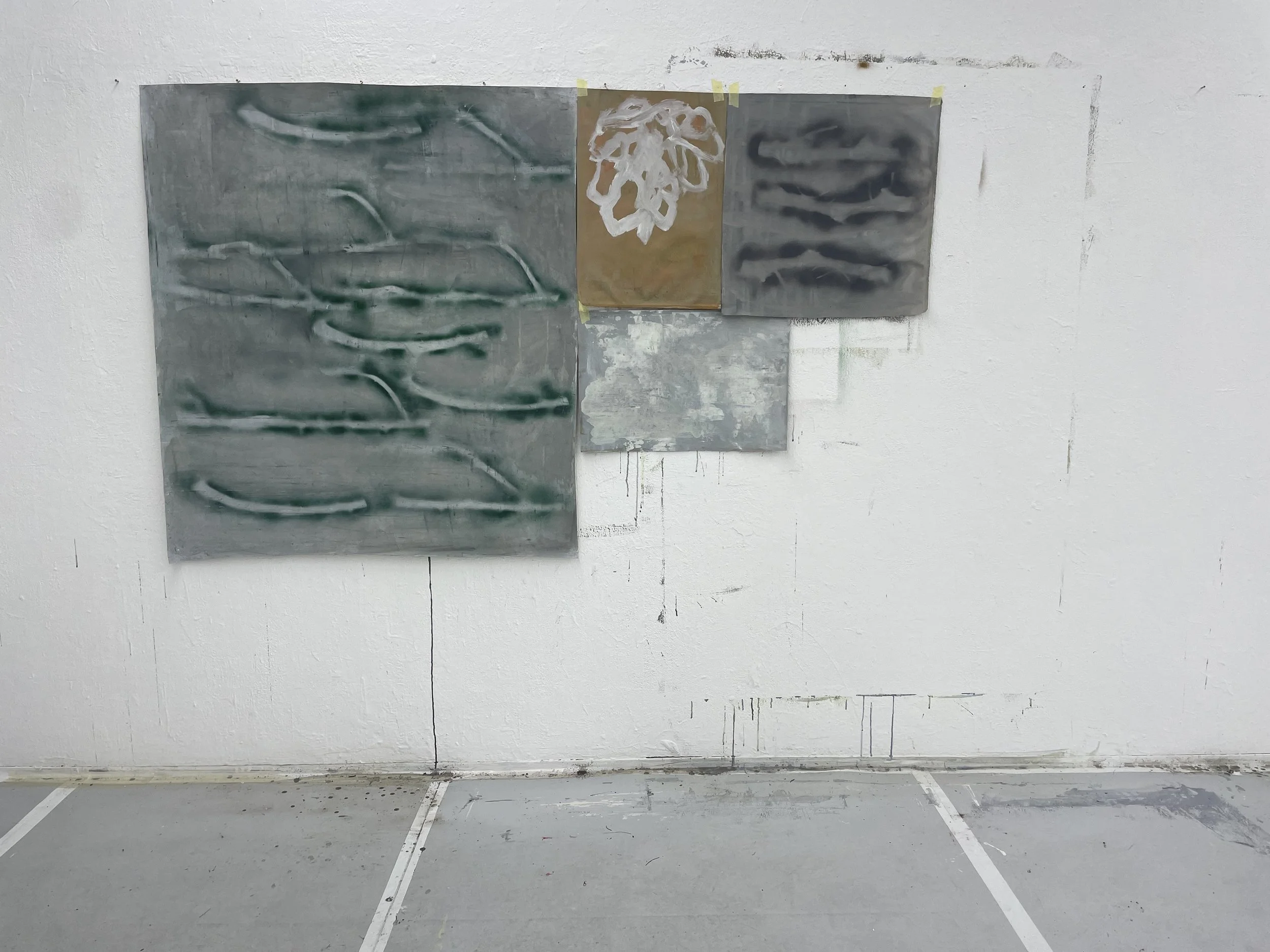 assemblage / acrylic on canvas / various measures , 2026