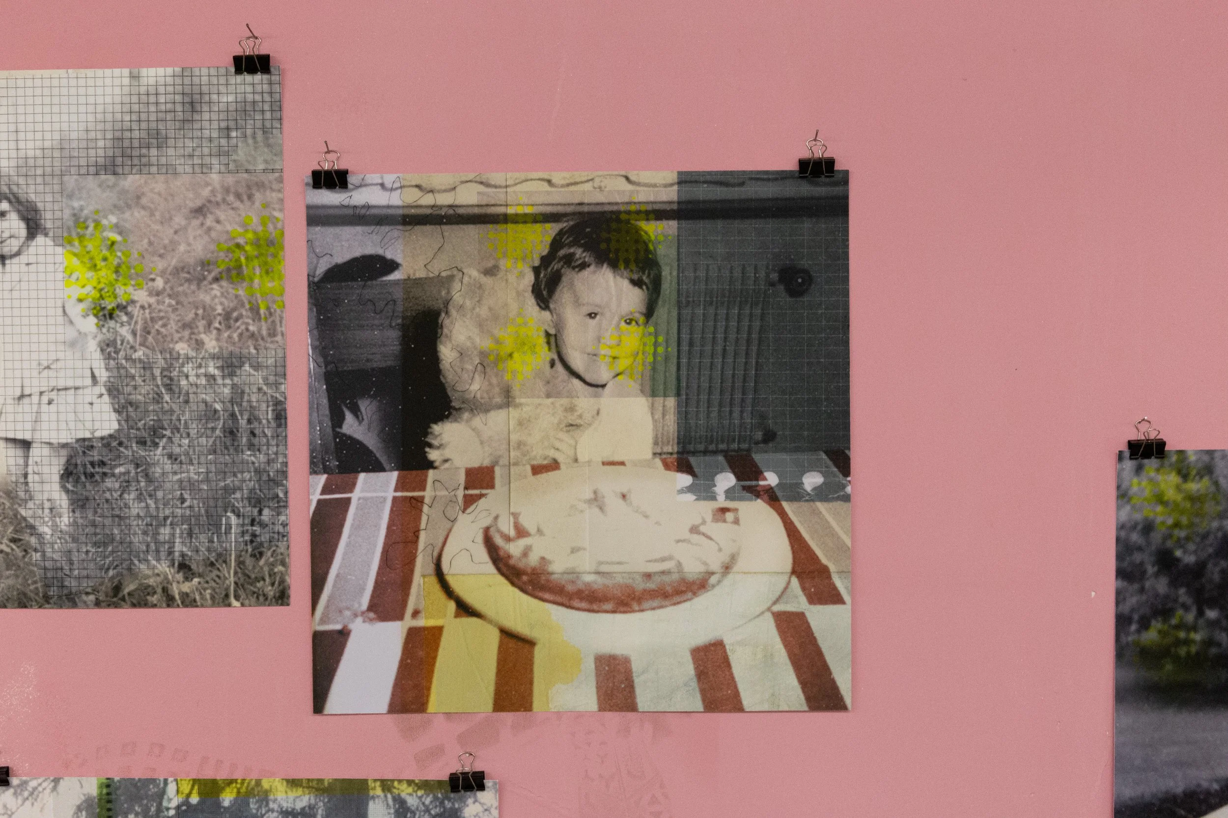 "when life was easy" / digital-print on handmade paper/ 50cmx50cm, 2024