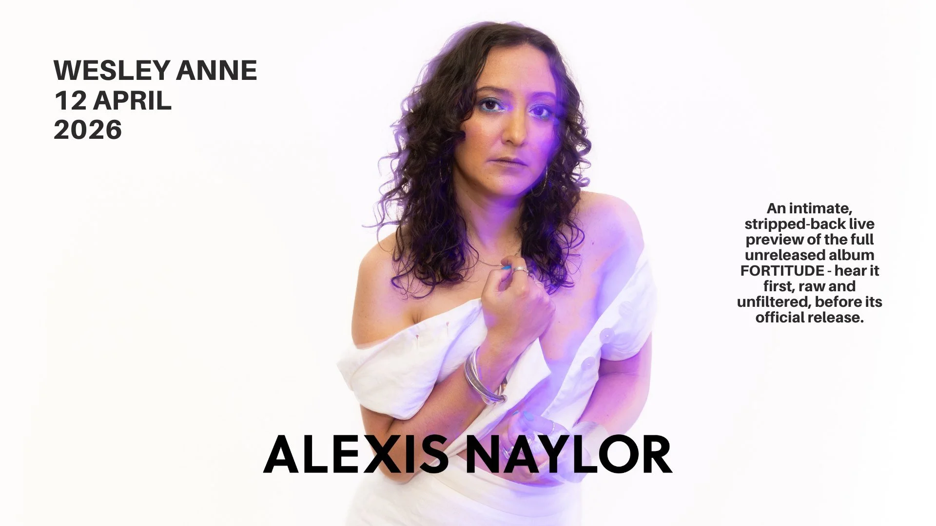 Alexis Naylor -FORTITUDE - an intimate live album experience
