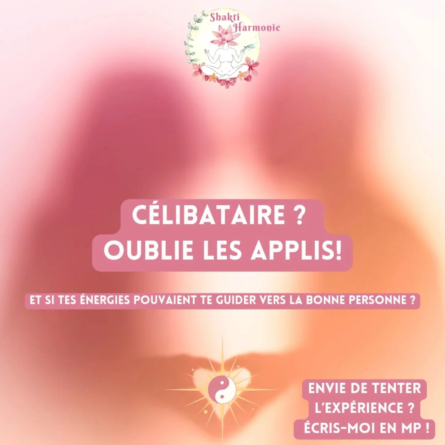 ✨C&eacute;libataire? Oublie les applis🙅.
Et si tes &eacute;nergies💫 pouvaient te guider🧭 vers la bonne personne💖 ?
Int&eacute;ress&eacute;(e) pour des ateliers de rencontres in&eacute;dits🤗, bas&eacute;s sur les &eacute;nergies✨ ? 
Viens explore