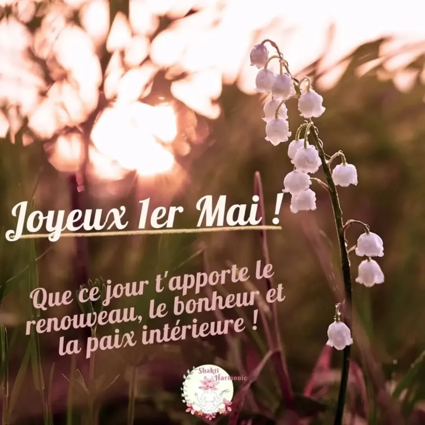 Je te souhaite un merveilleux 1er mai 🌸✨, que ce jour et ce mois t'apportent :
✨ l'amour que tu m&eacute;rites,
✨ l'harmonie que tu recherches et
✨ la douceur dont tu as besoin...

Nous sommes en mois universel 6 💫✨ et il nous invite &agrave; l'amo