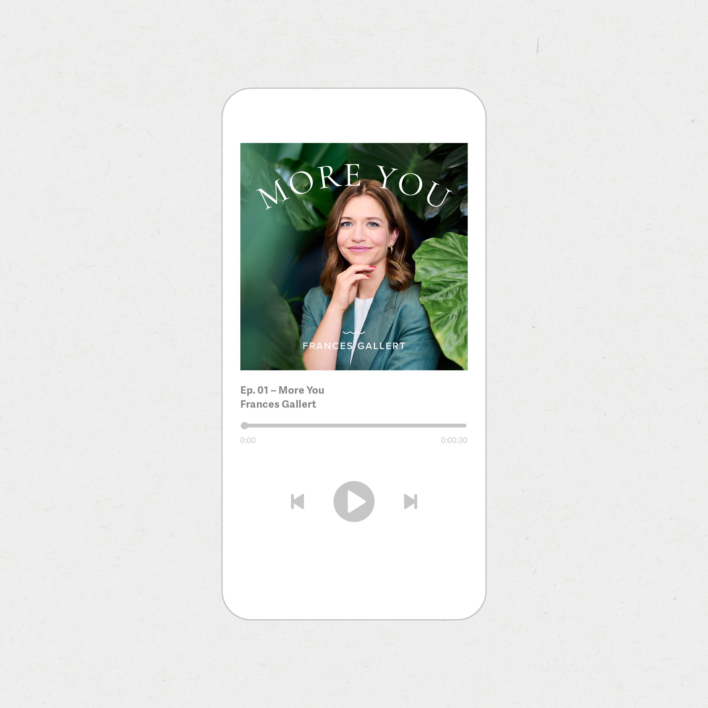 Podcast-Cover Design Visuelle Identität Frances